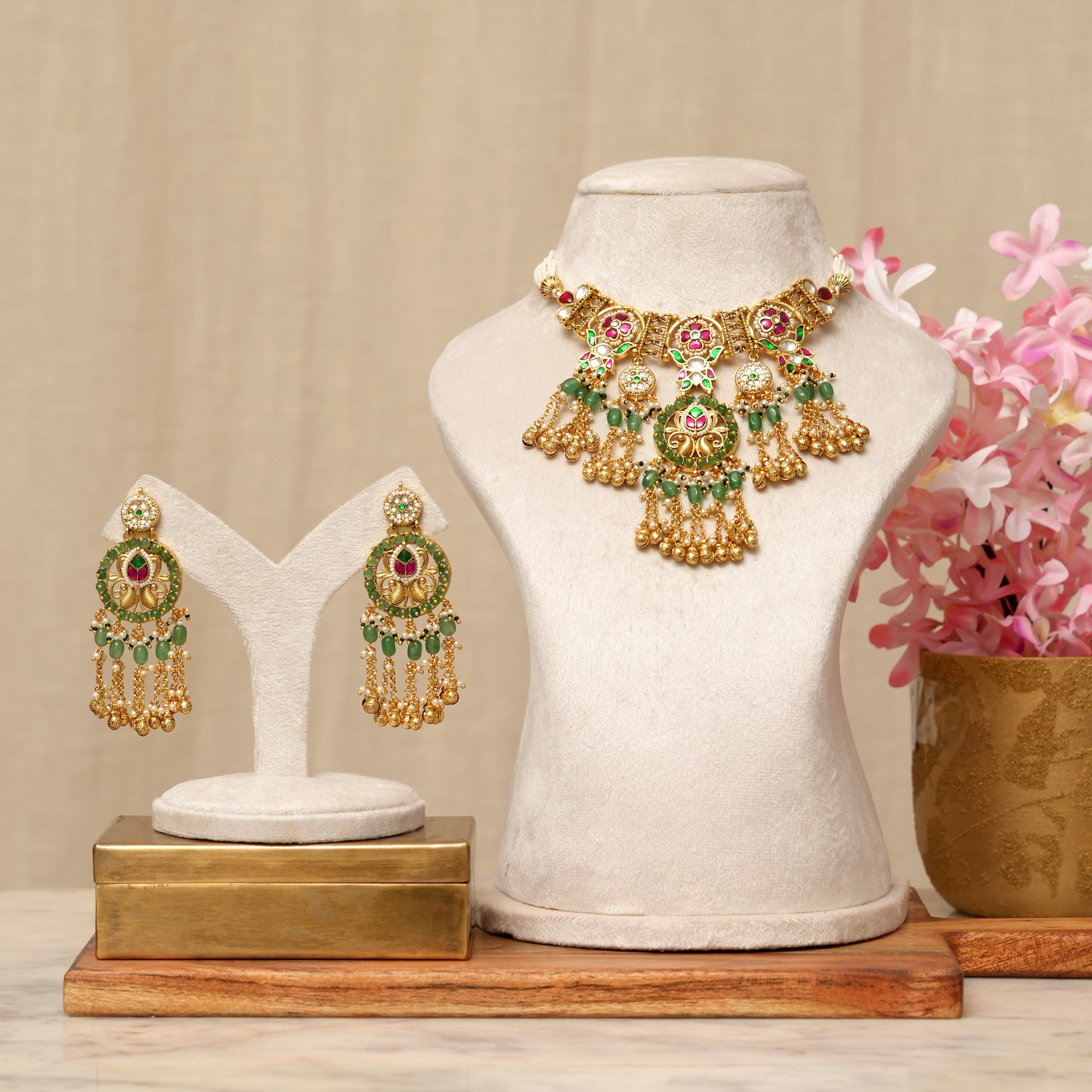 Kamya Kundan Heritage Gold Necklace Set