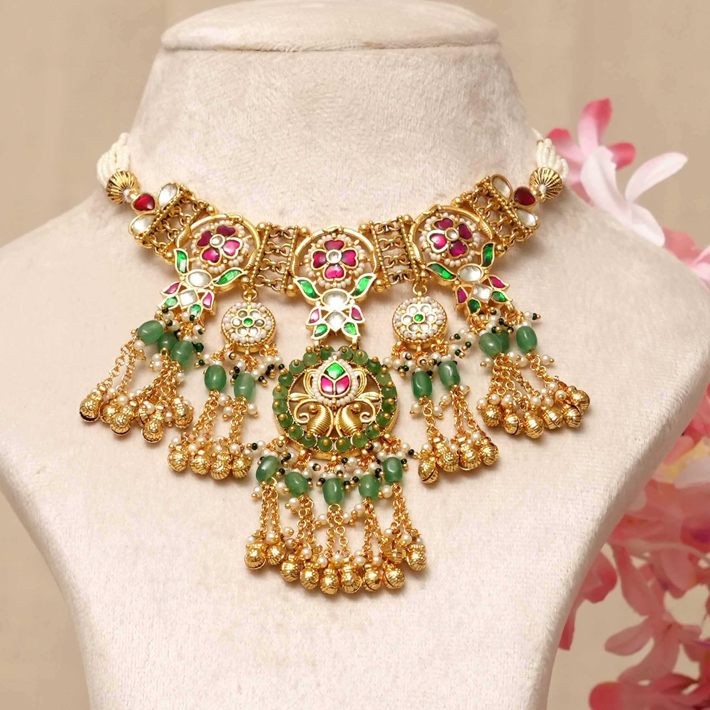 Kamya Kundan Heritage Gold Necklace Set