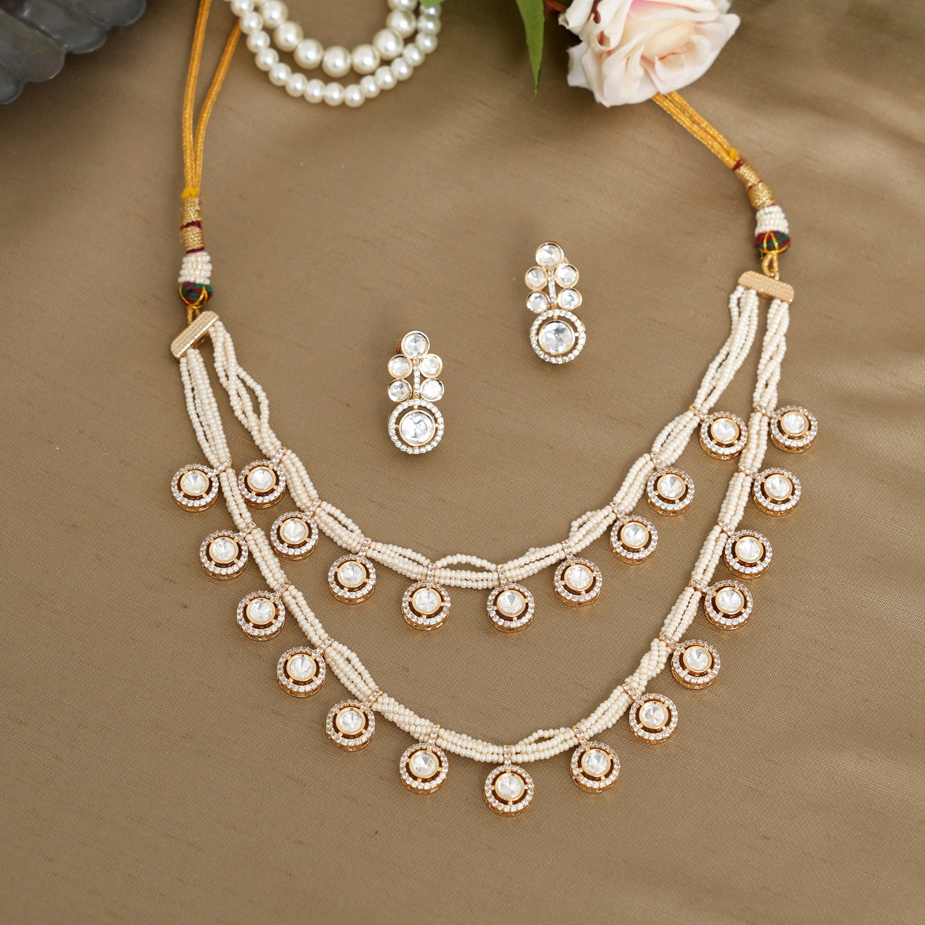 Ritika Pearls Necklace Set