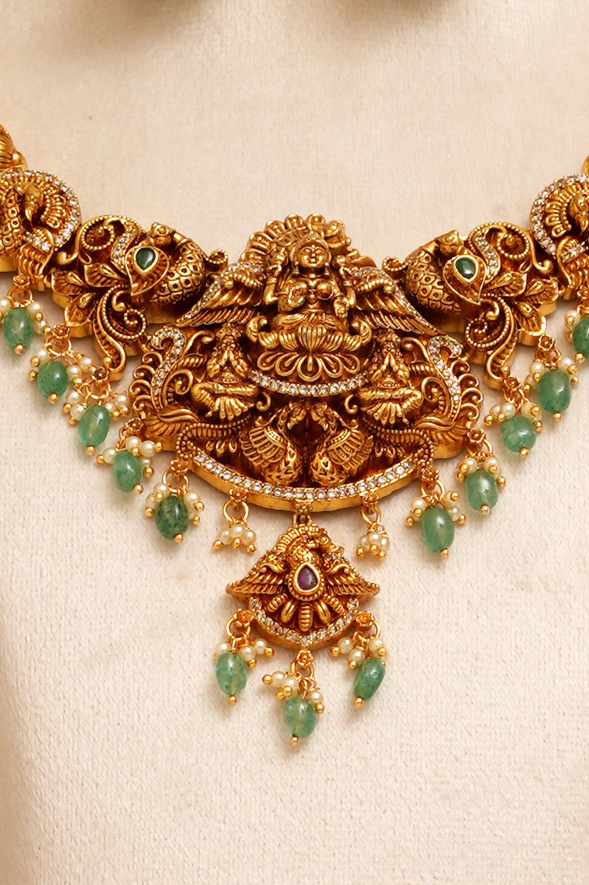 Janaki Temple Necklace Set