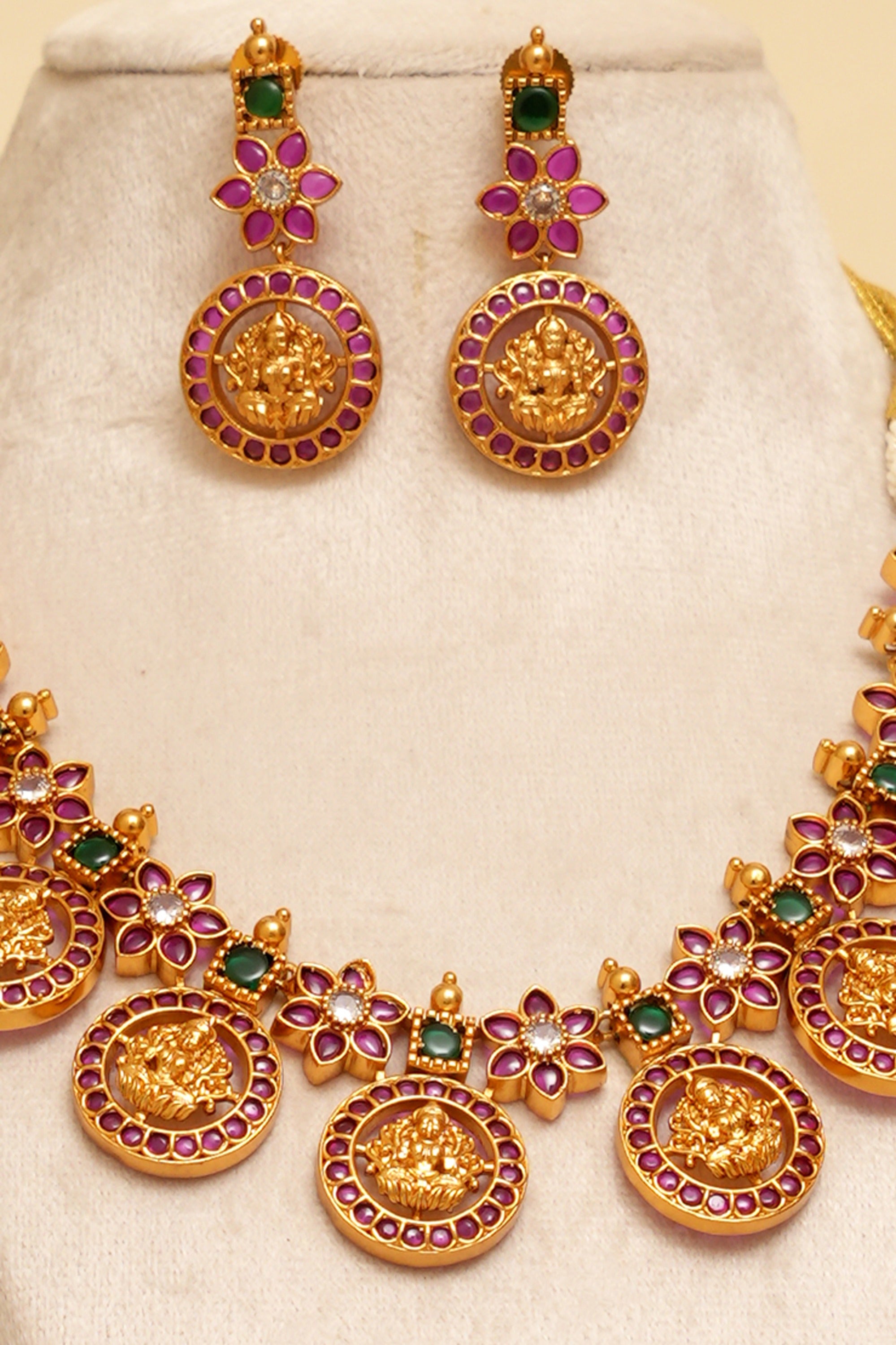 Meenakshi Temple Necklace Set