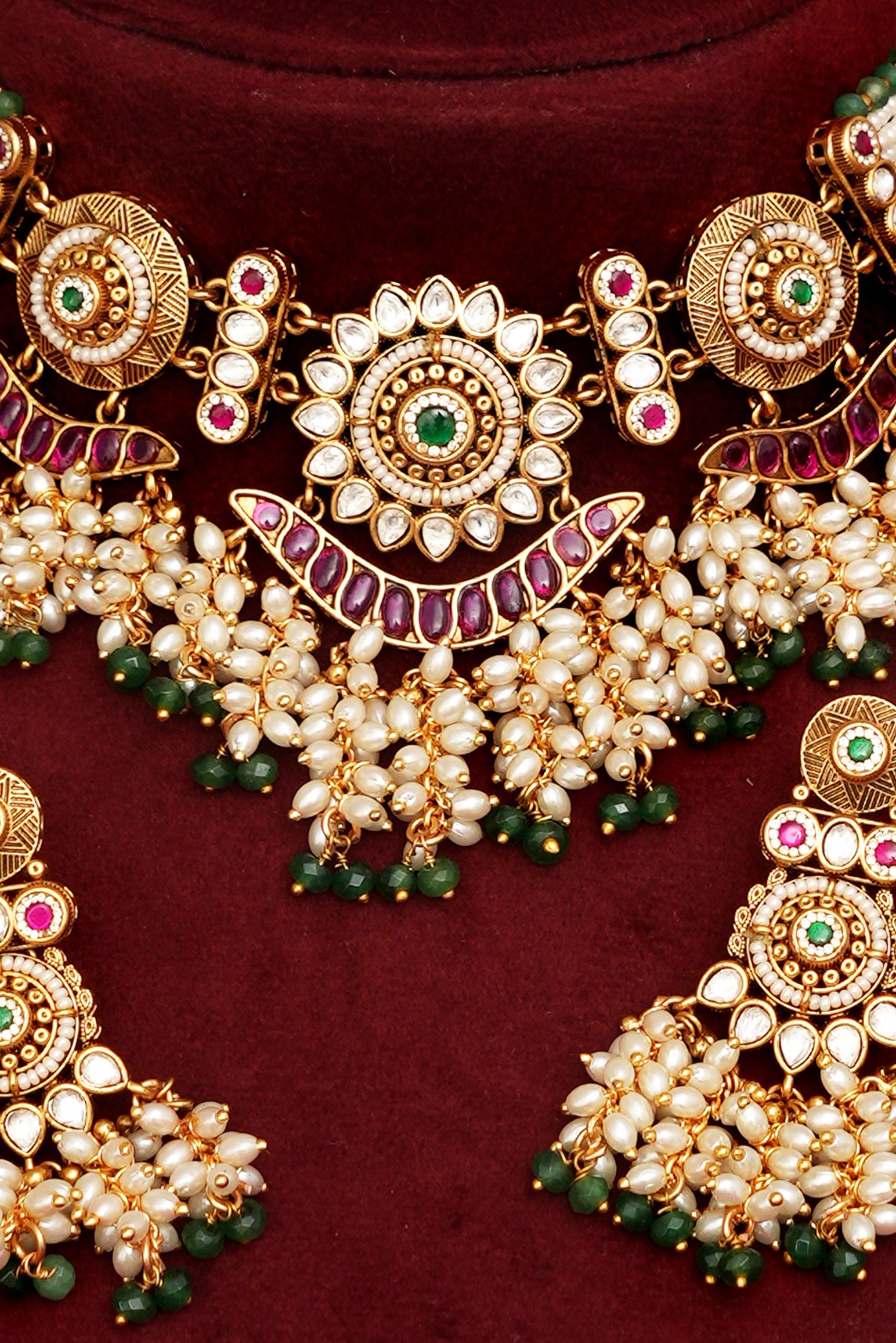 Navratna Heritage Necklace Set