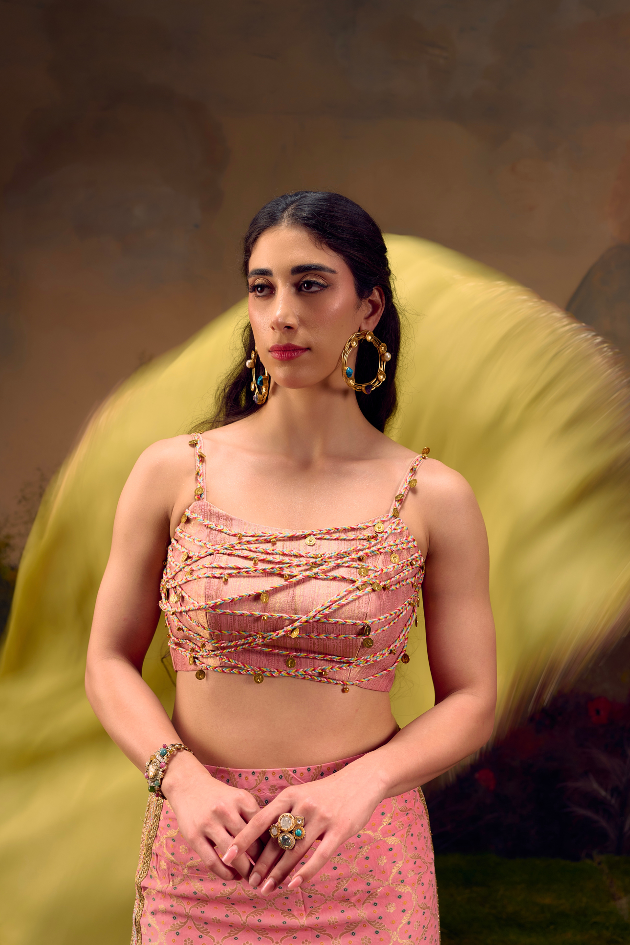 Naad Ishq- Blush Pink Skirt Set