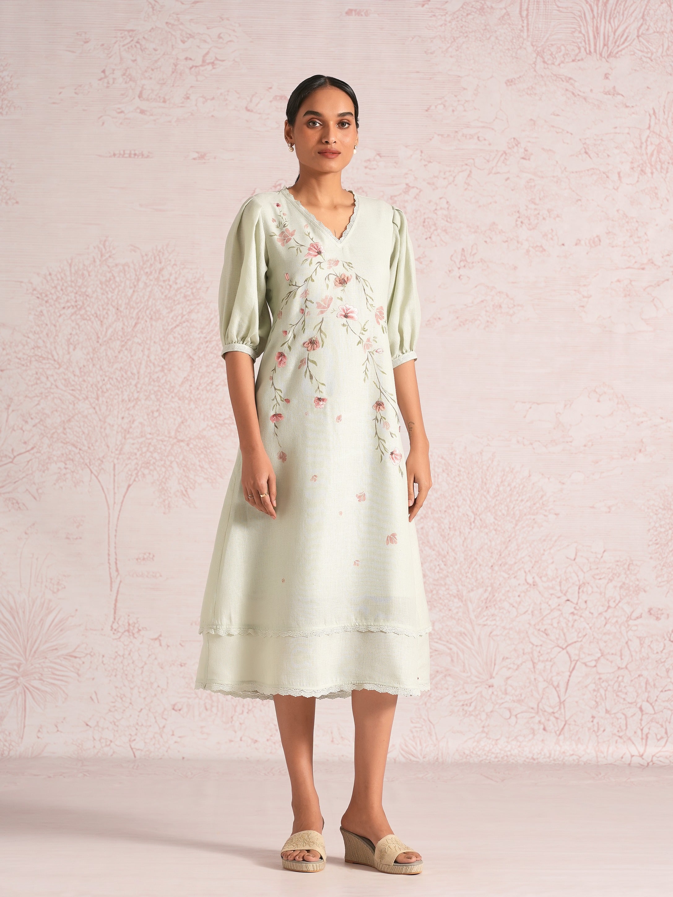 Blush Vines Elora Dress - Bonny