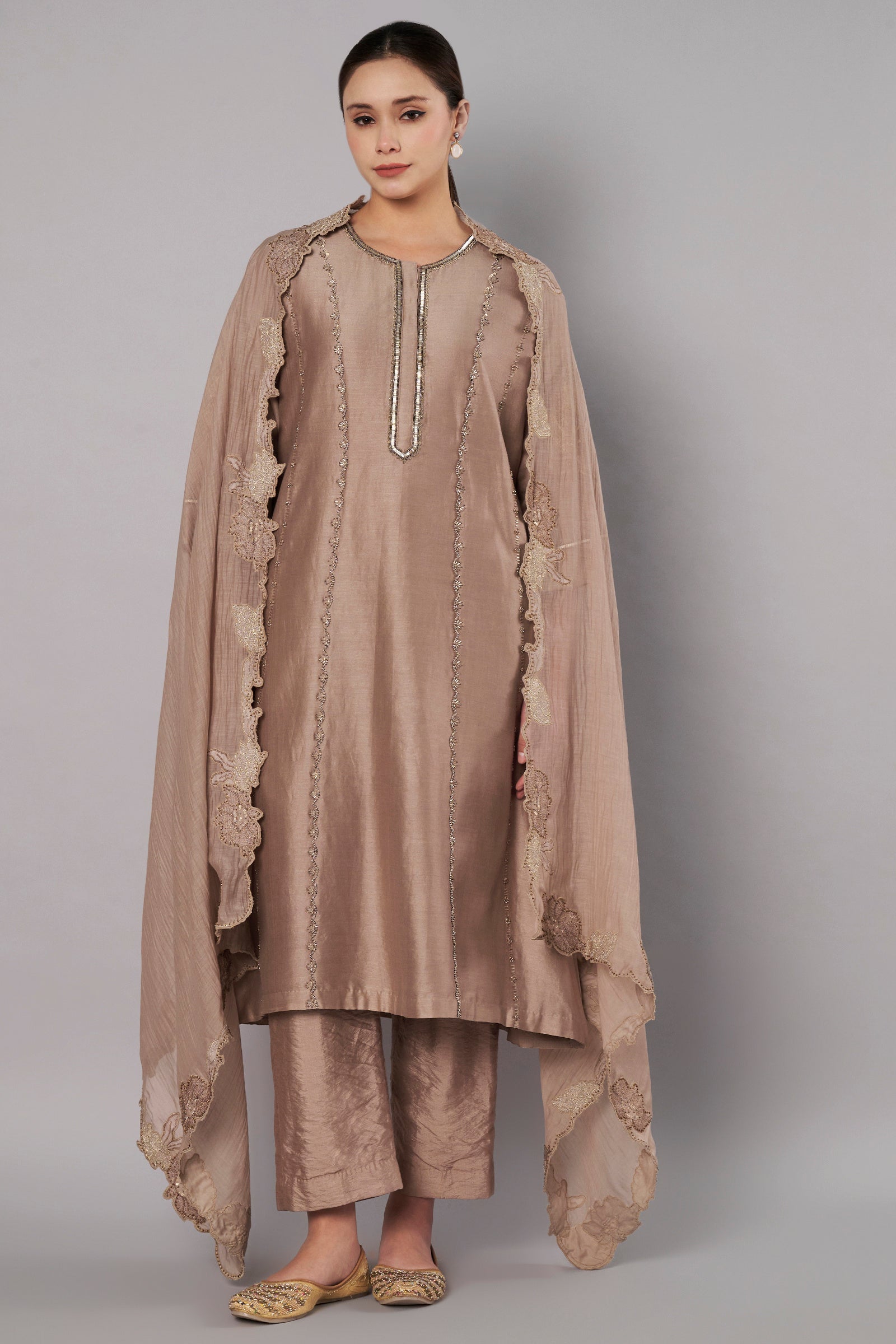 Breeze Trail A Line Set - Taupe