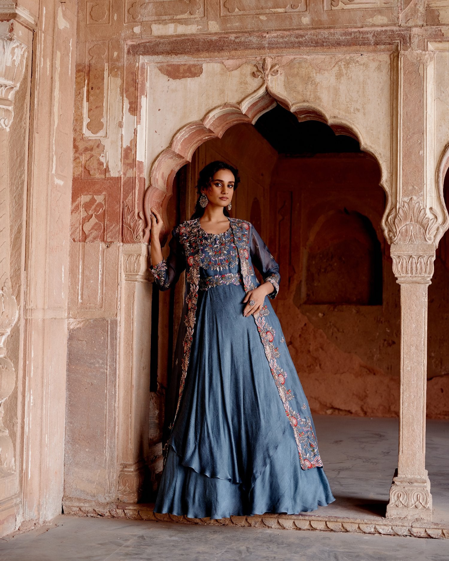 Long Jacket With Anarkali  AGASHE
