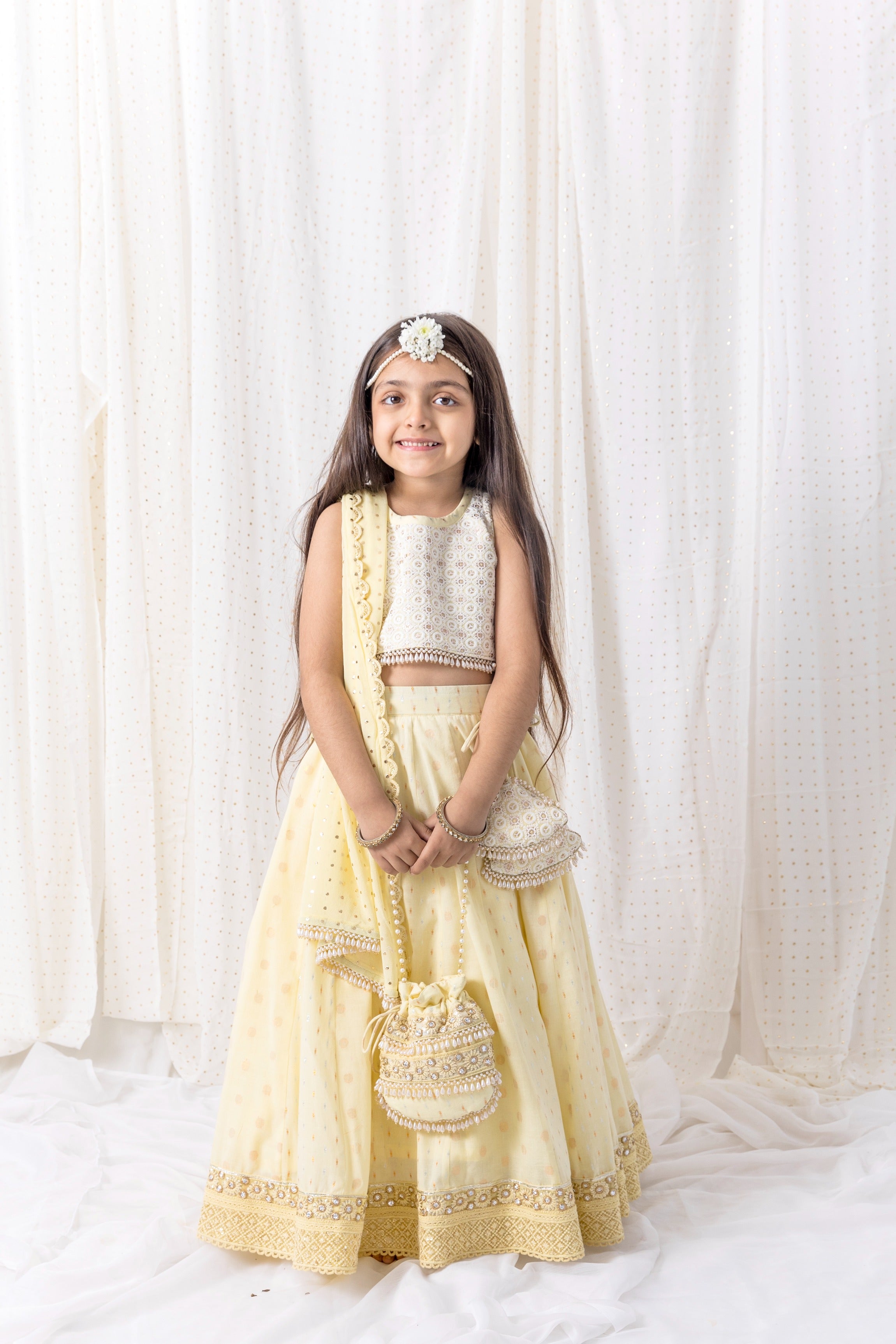 Pastel Yellow Lehenga