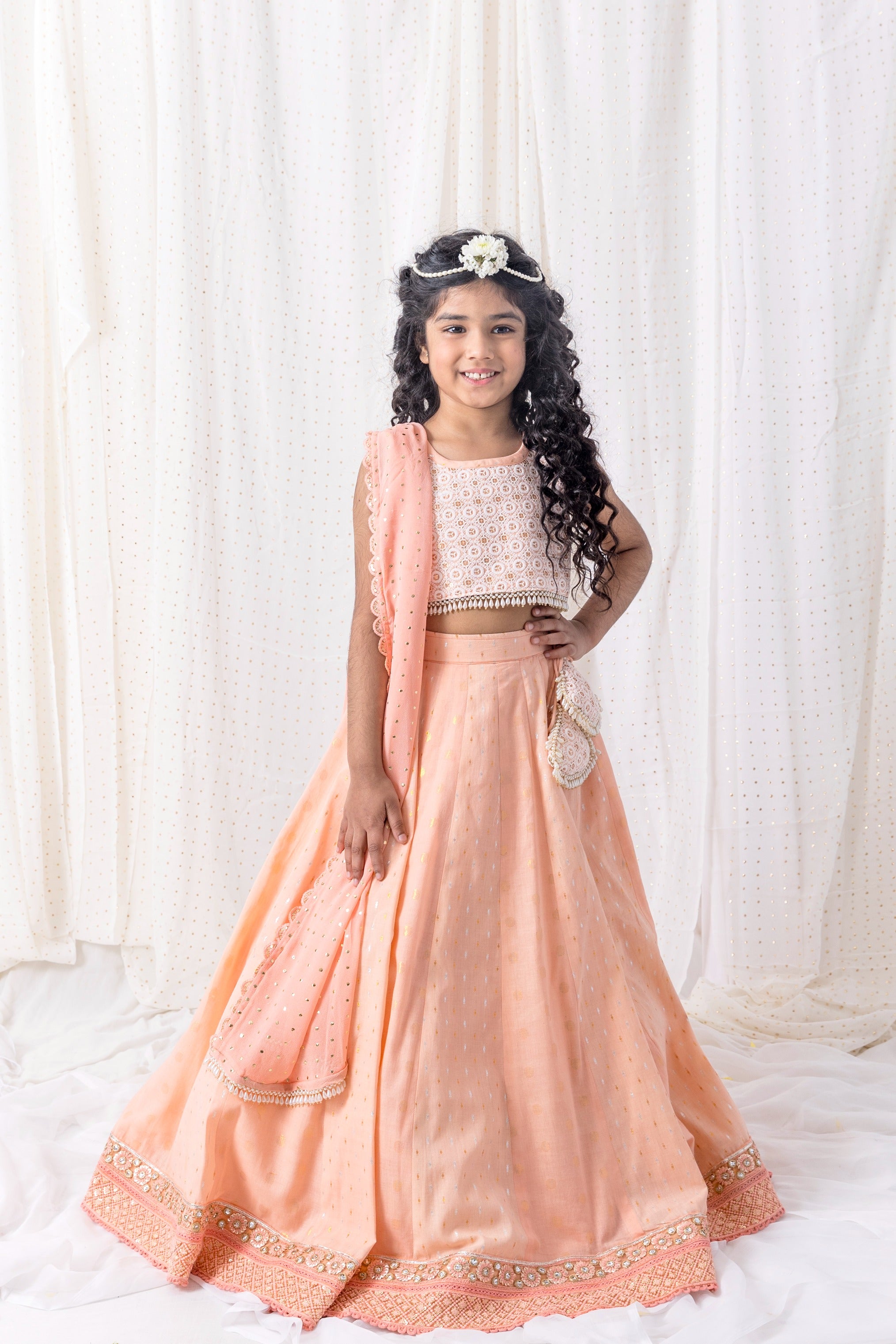 Peach Lehenga