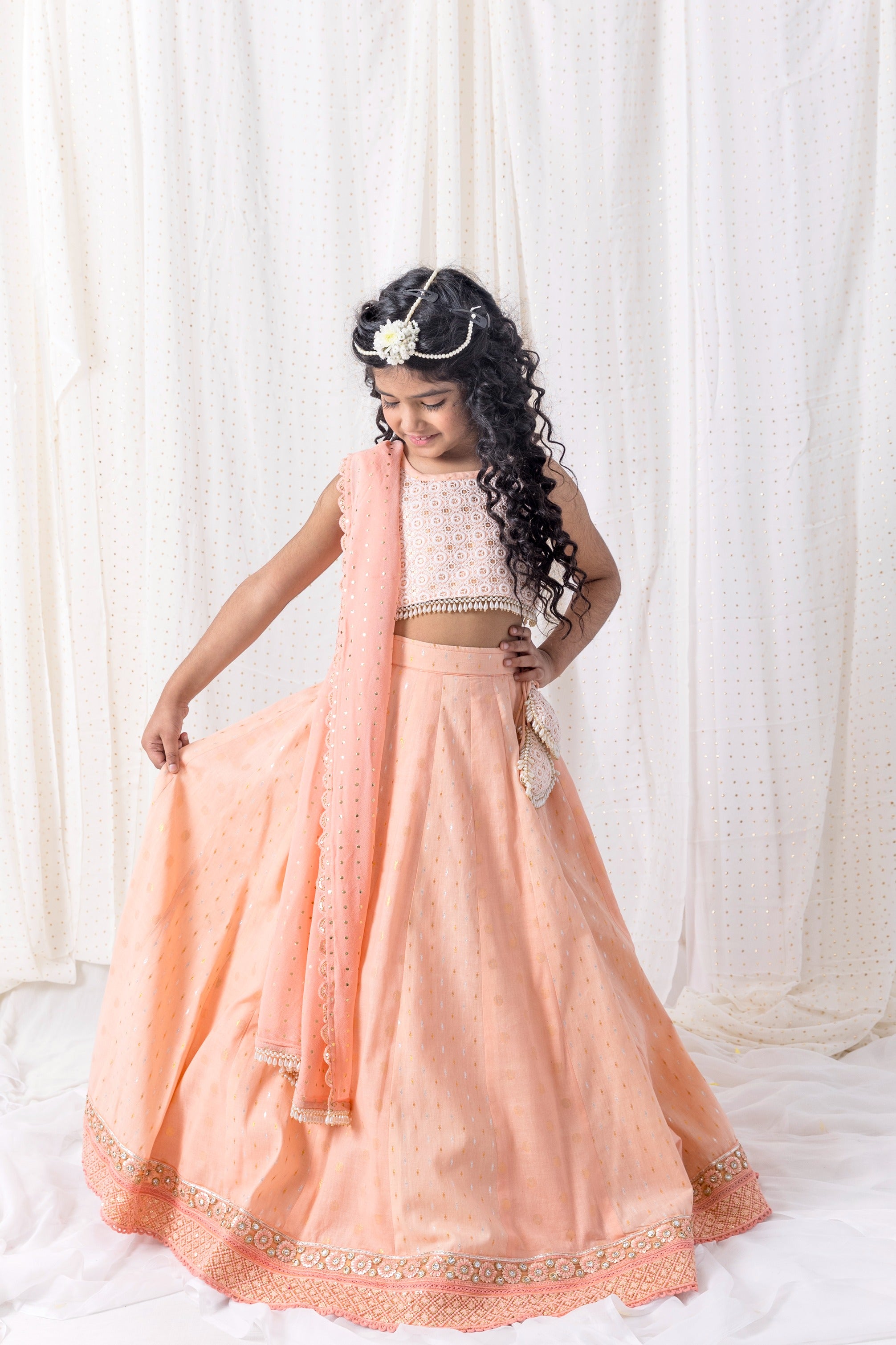 Peach Lehenga