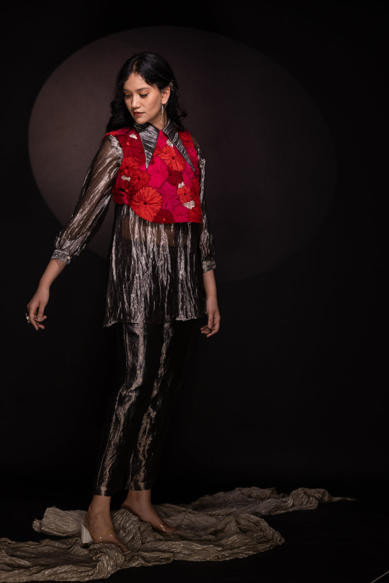 Kalki - Jacket, shirt & pants set