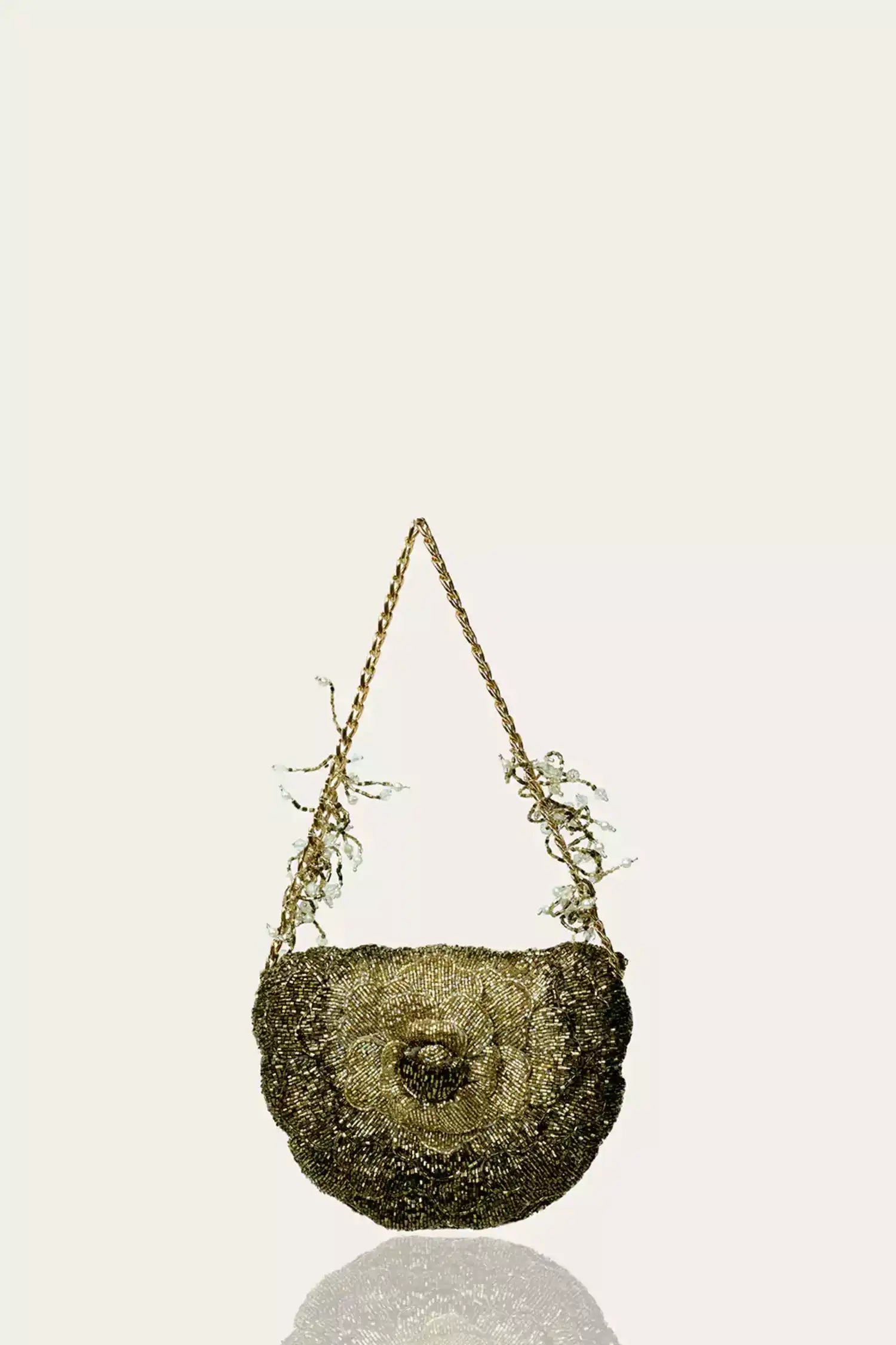 Coco Mini Beaded Sling – Vintage Gold