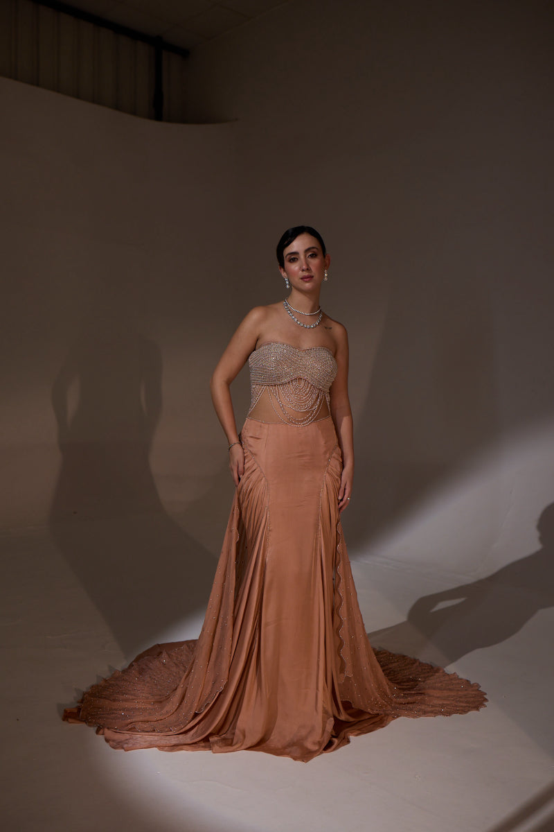 Qulara Drape Lehenga