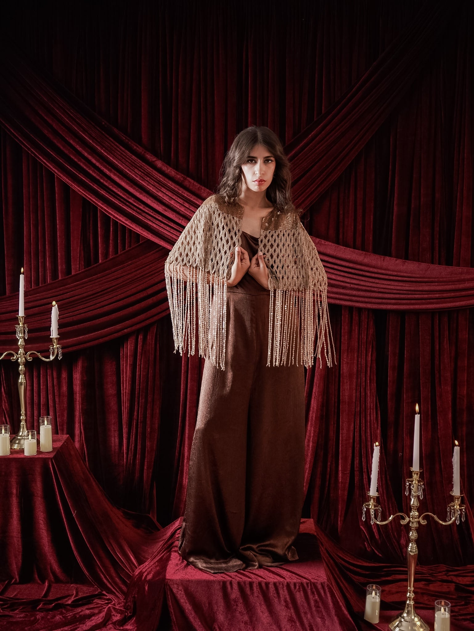CAPE WITH JUMPSUIT