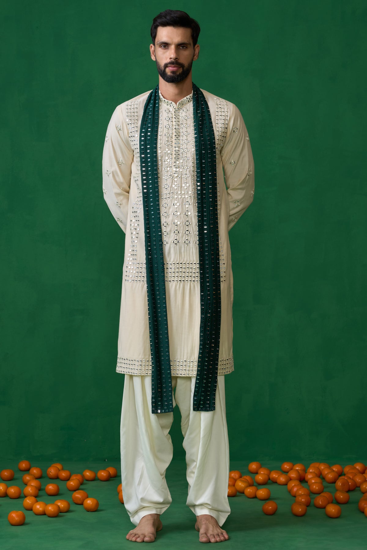 DARPAN BEIGE KURTA SET