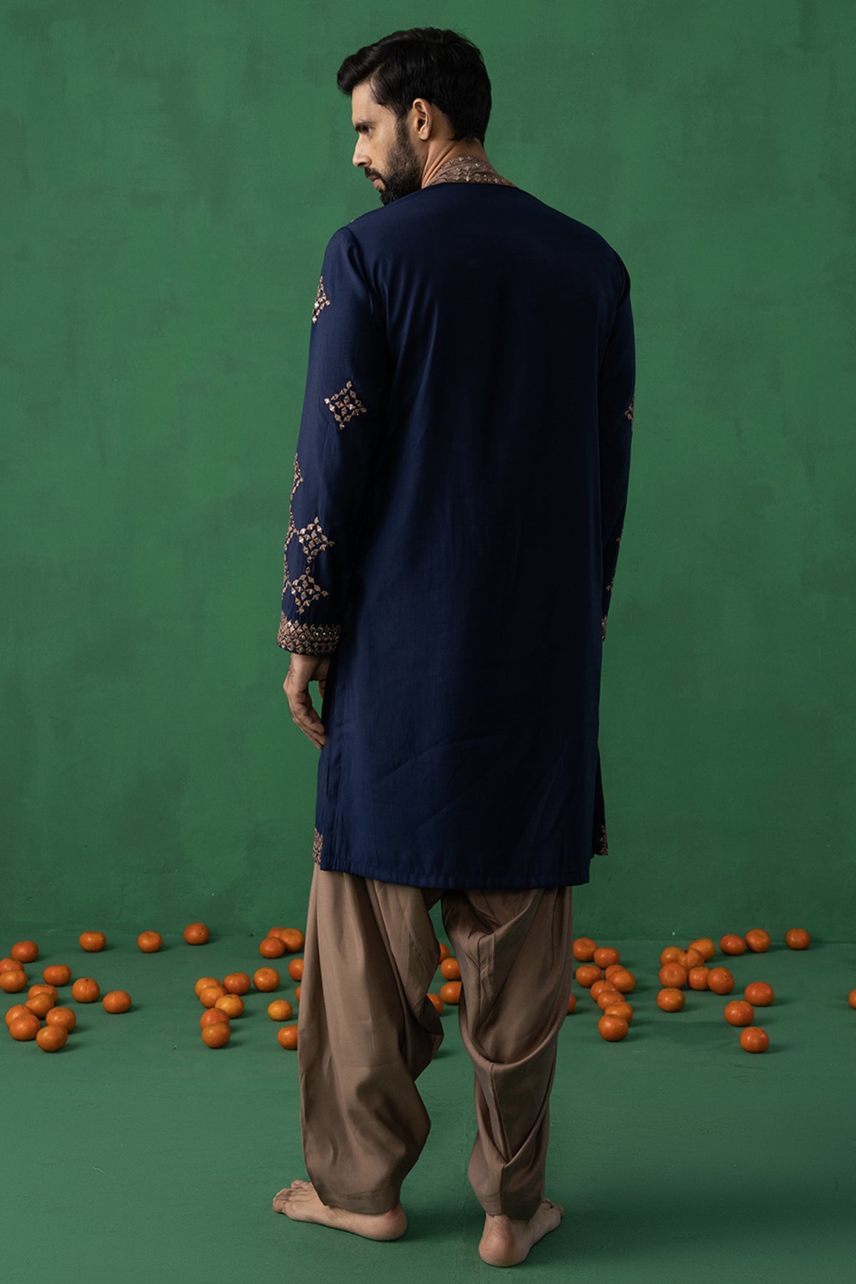 DARPAN NAVY BLUE KURTA SET