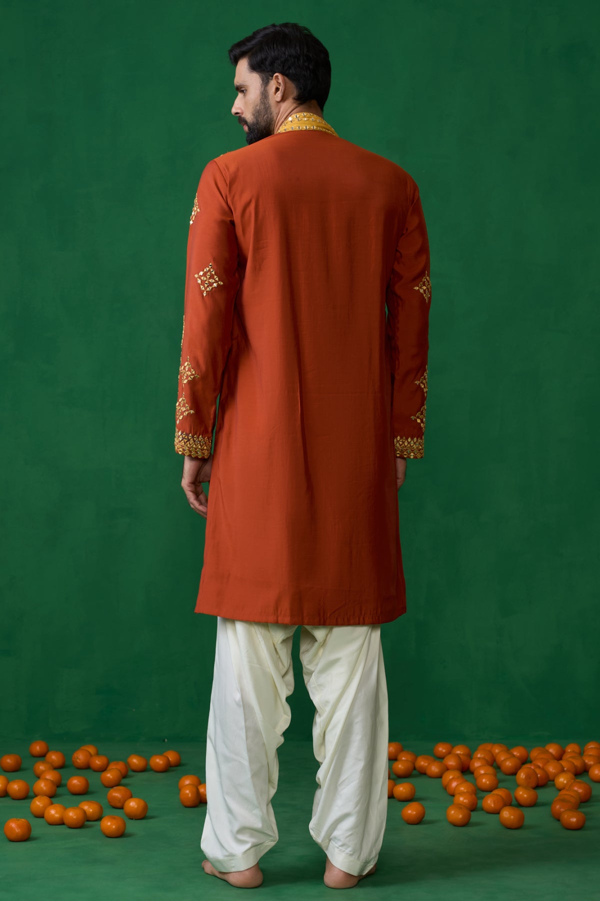 DARPAN ORANGE KURTA SET