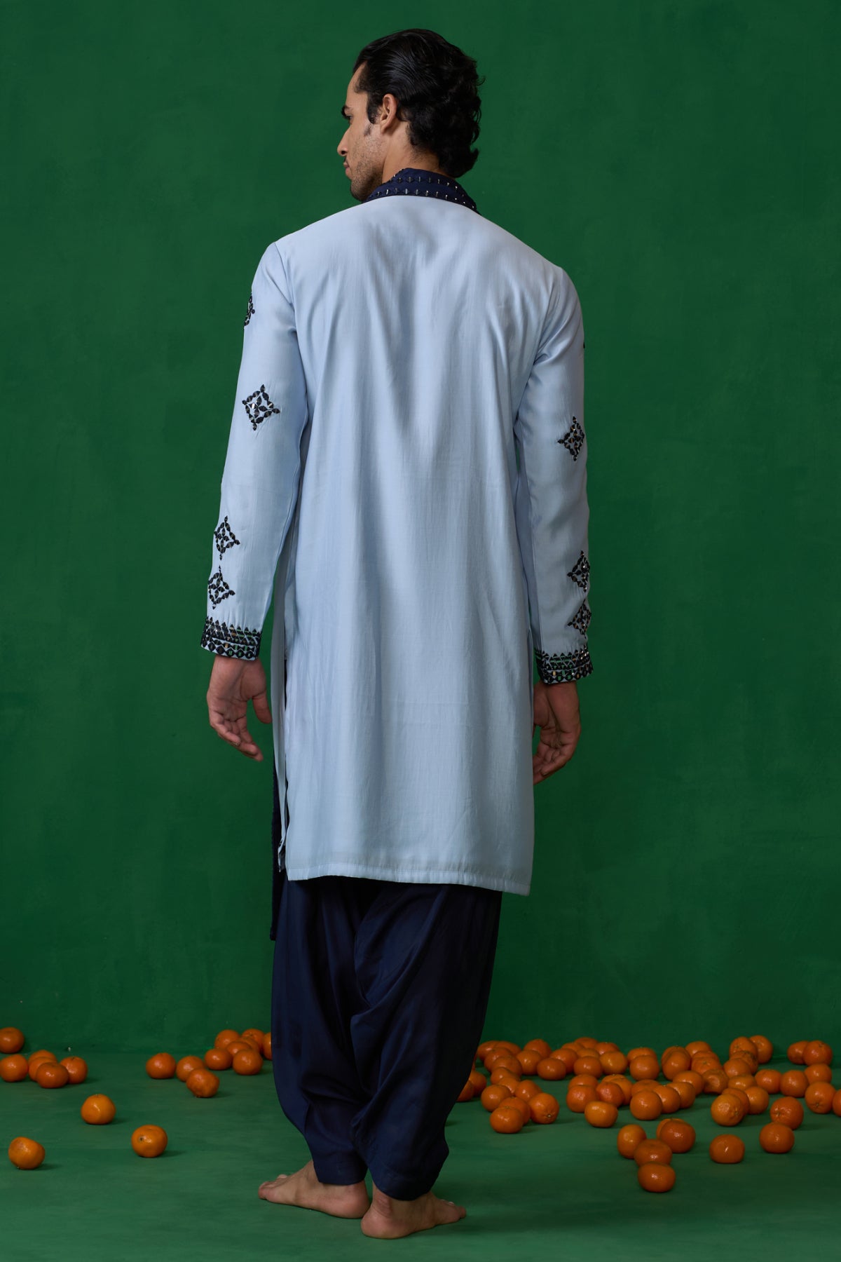 DARPAN SKYBLUE KURTA JACKET SET