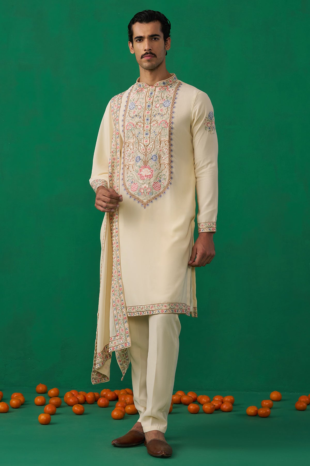 DEER BEIGE KURTA SET