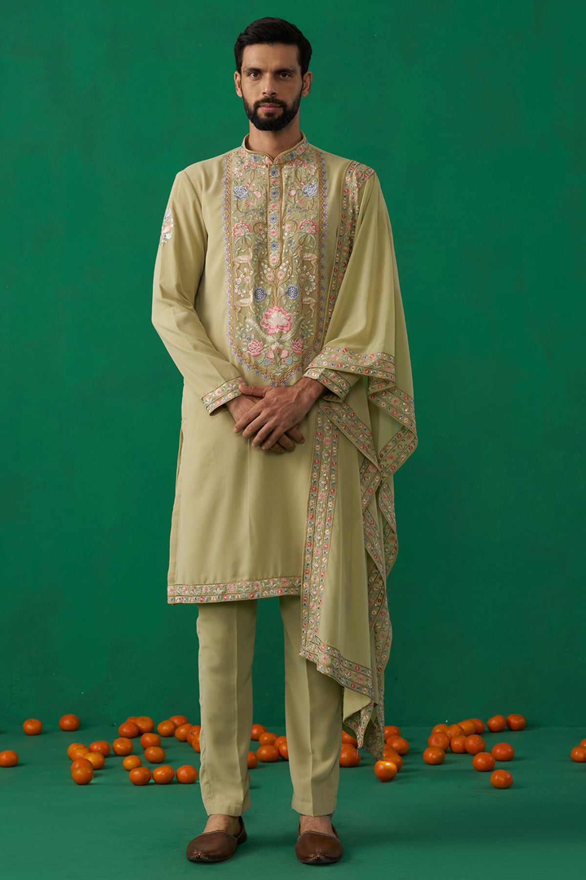 DEER GREEN KURTA SET