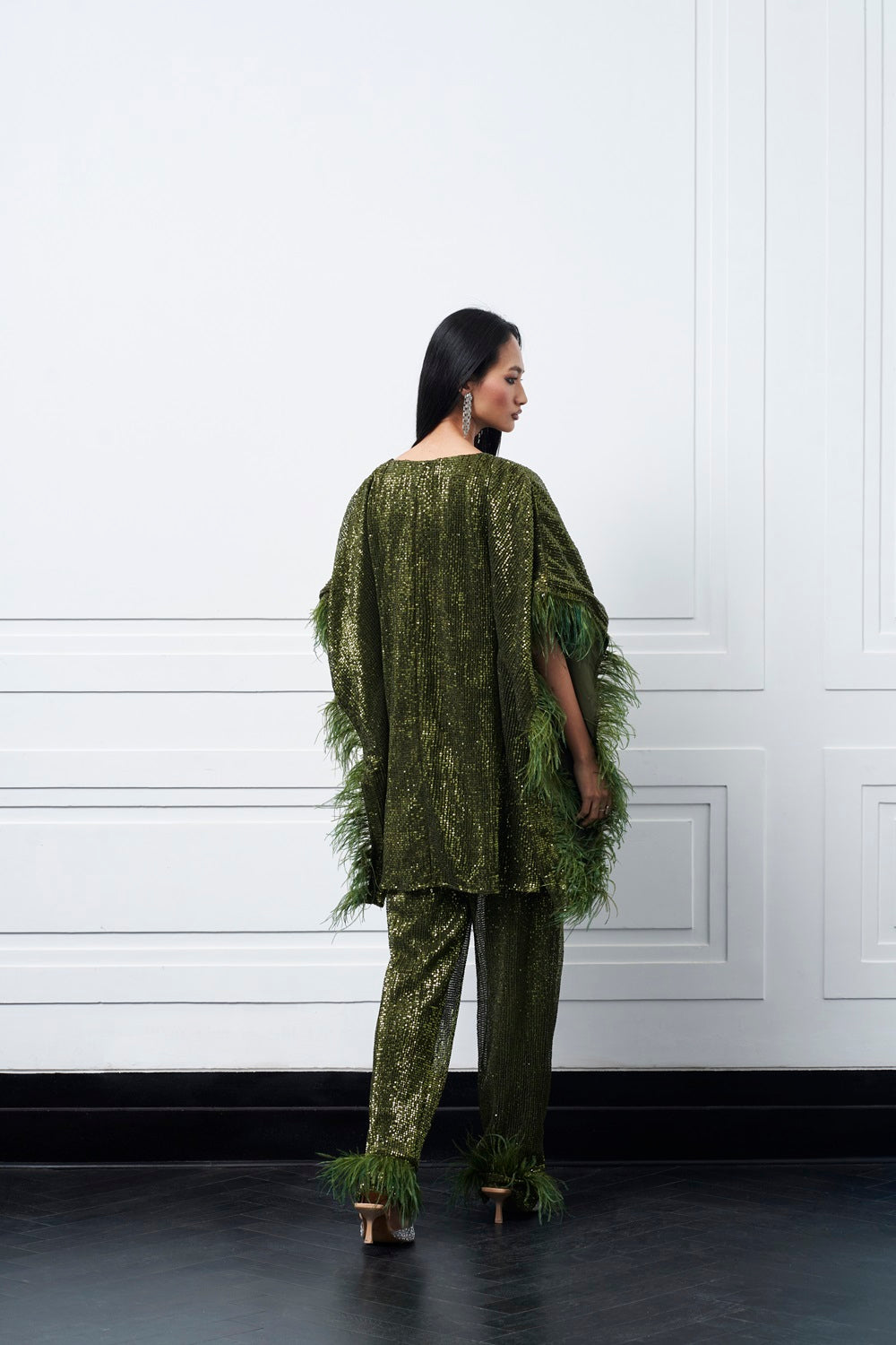 HUGO KAFTAN SET IN GREEN