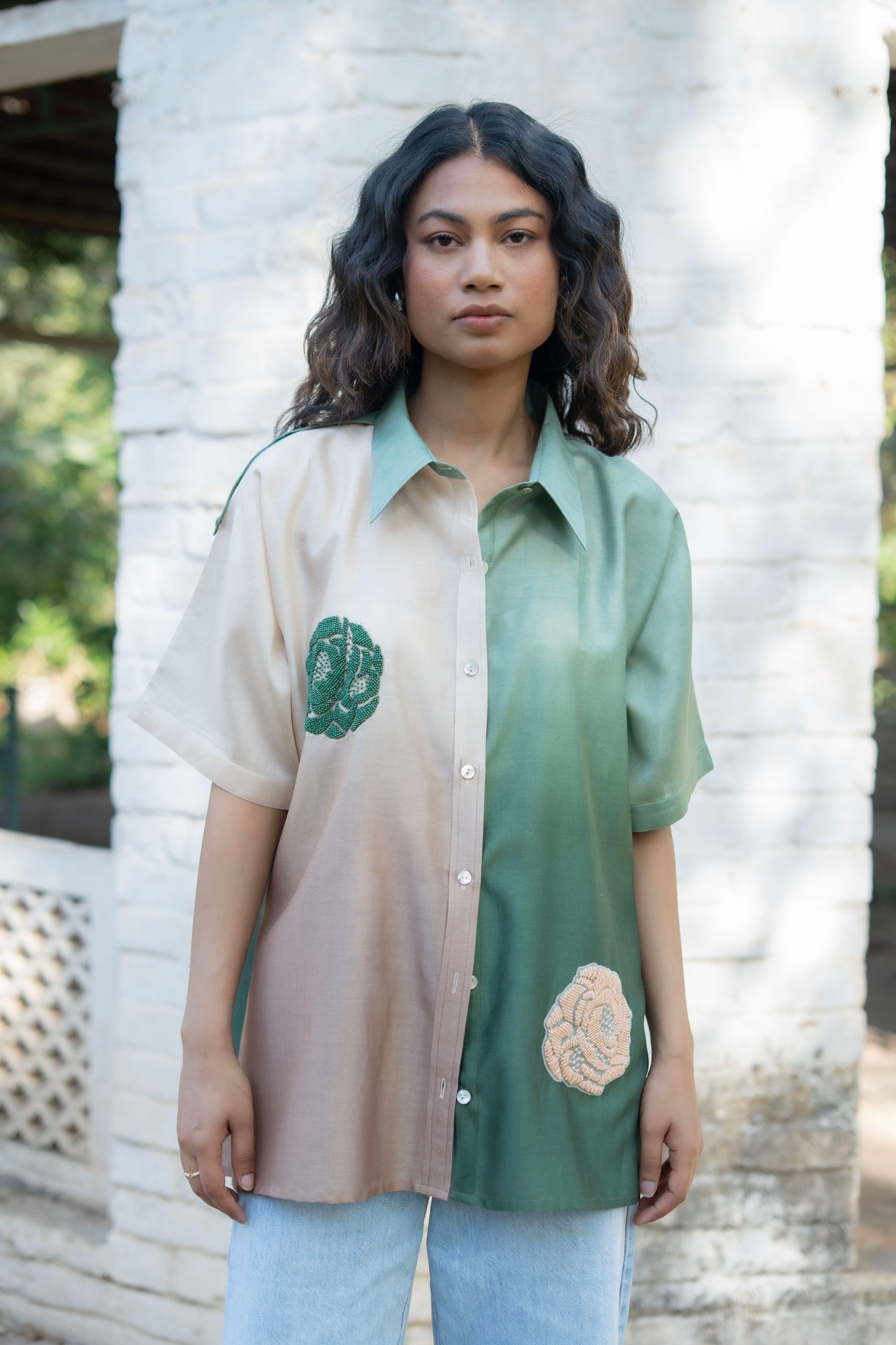 Kai Shirt Multi Green