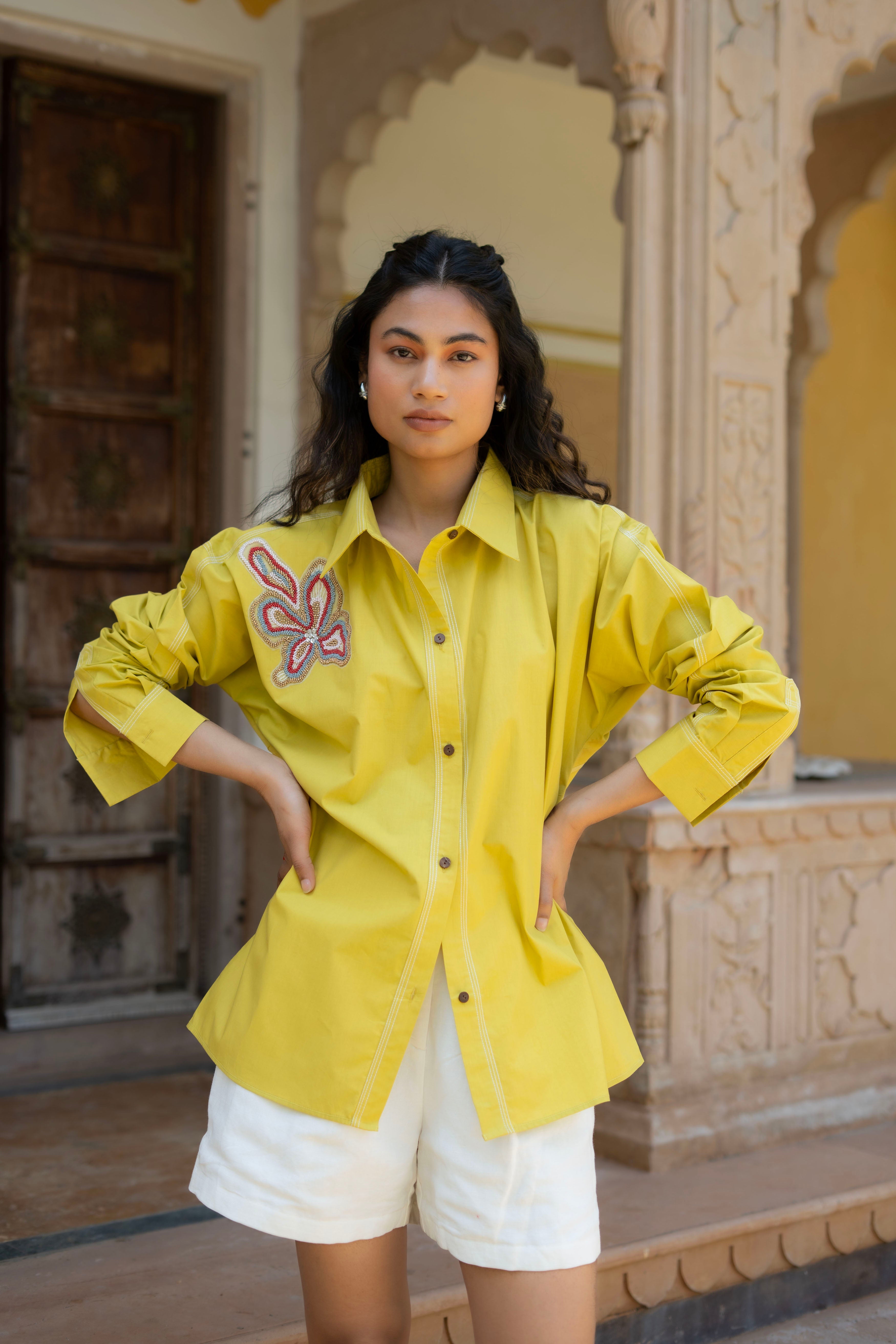 Sulfer Shirt Lime Yellow