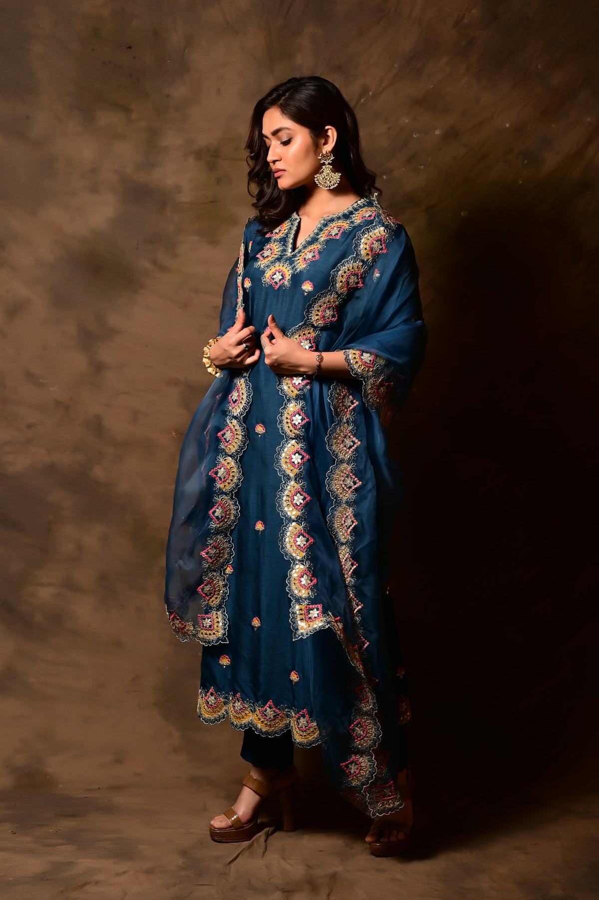 Mirror Applique Kurta Set