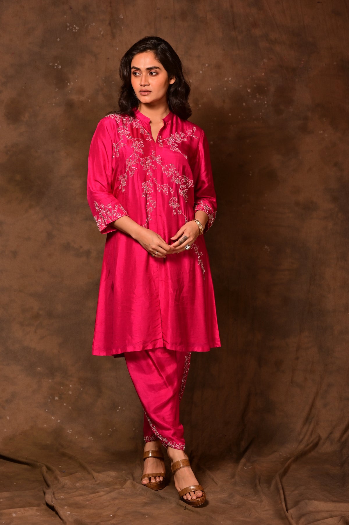 Short Kurta & Tulip Pants Set
