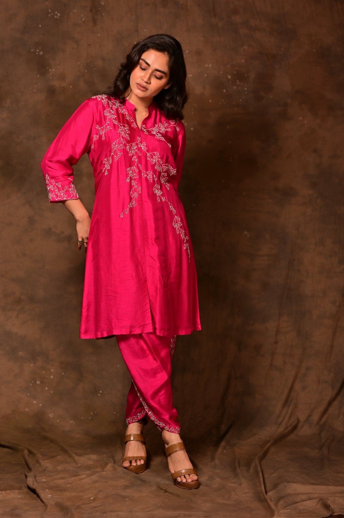 Short Kurta & Tulip Pants Set