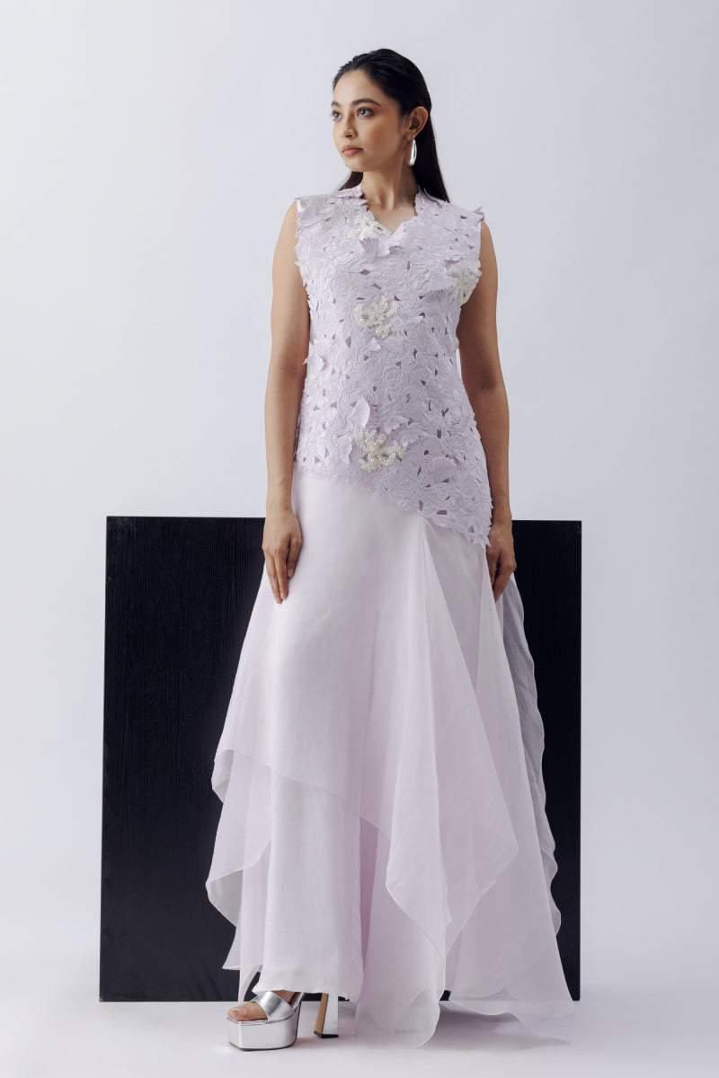 CUTWORK OVERLAY + JUMPSUIT