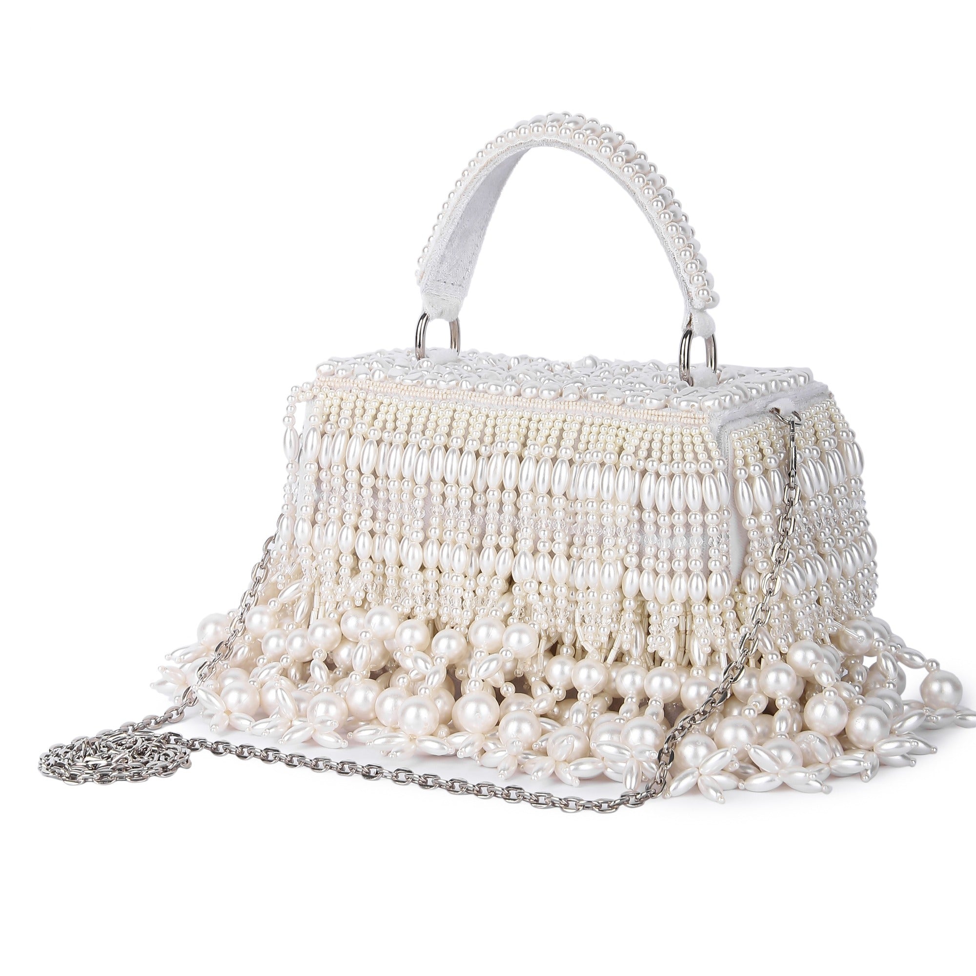 White Anaisha Clutch