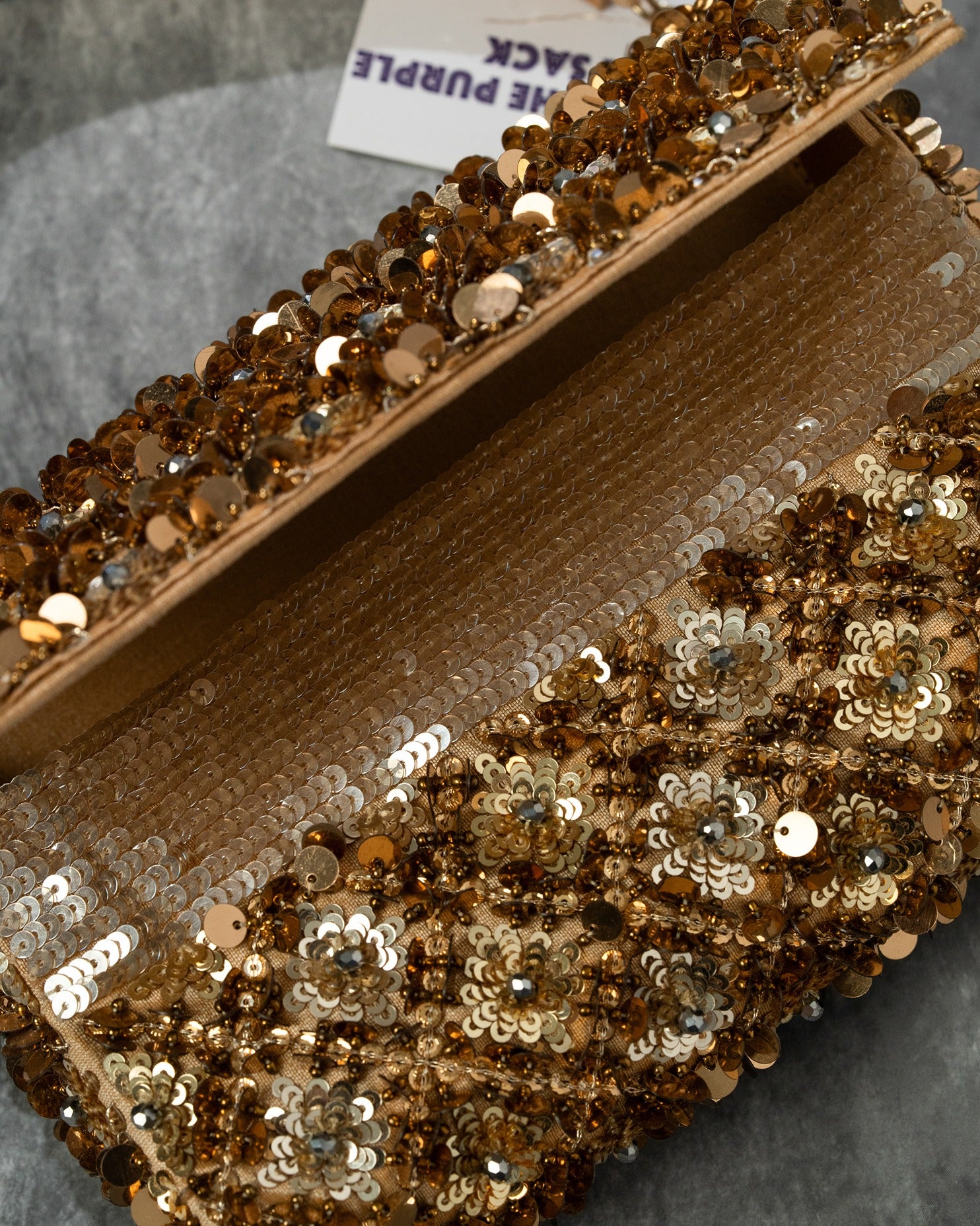 Golden Tessle Clutch