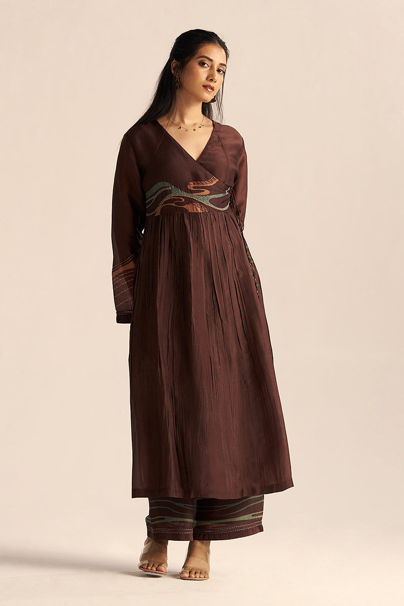 Dark Chocolate Silk Co-ord Set