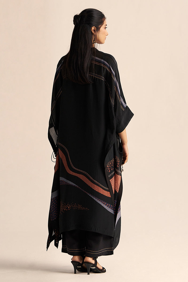 Black Silk Co-ord Set