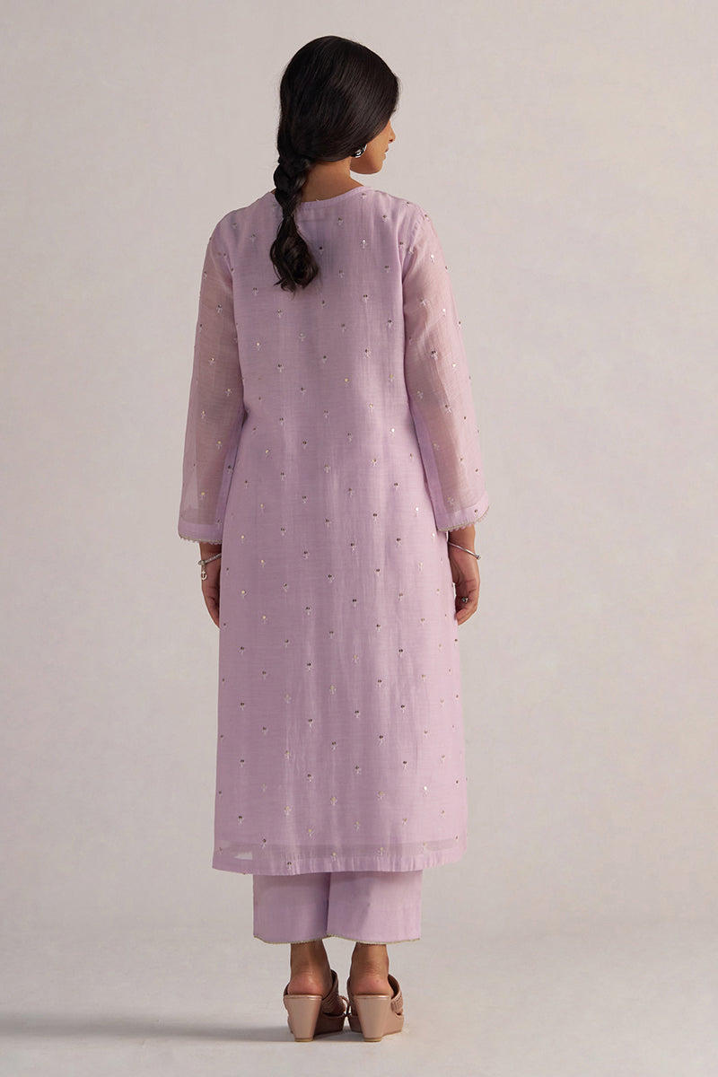 Winsome Orchid Pure Chanderi Co-ord Set