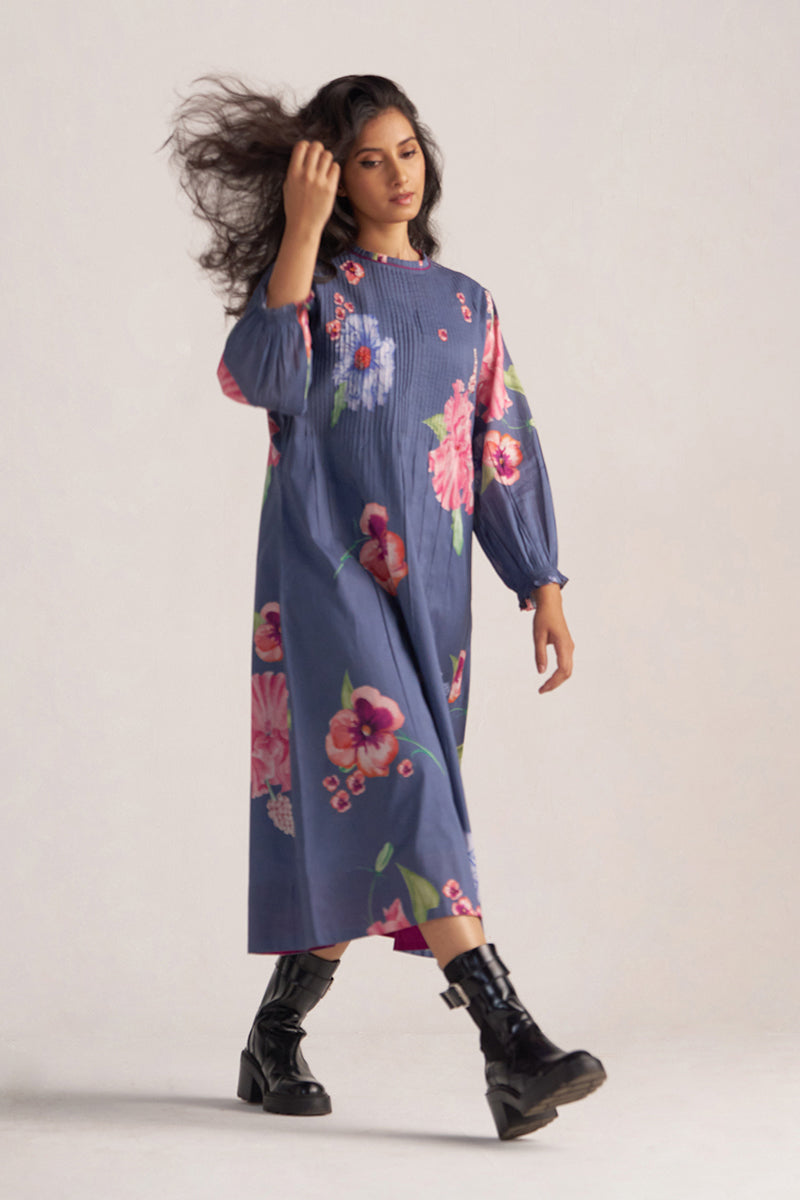 Nightshadow Blue Mul Cotton Co-ord Set