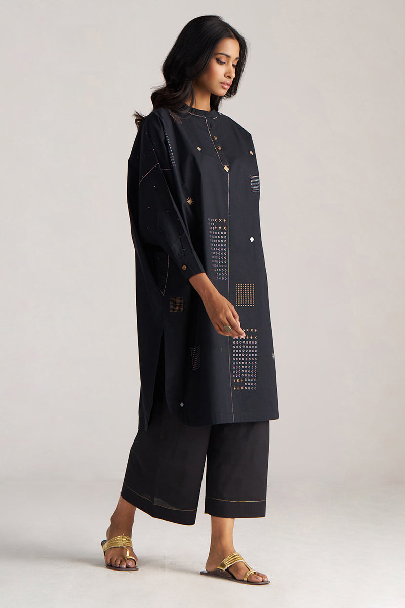 Black Cotton Co-ord Set