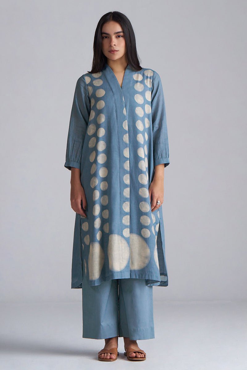 Faded Denim Cotton Linen Co-ord Set