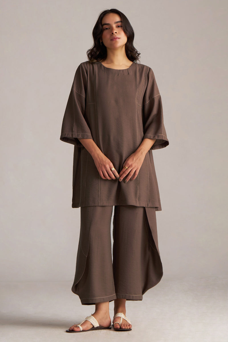 Rain Drum Brown Co-ord Set