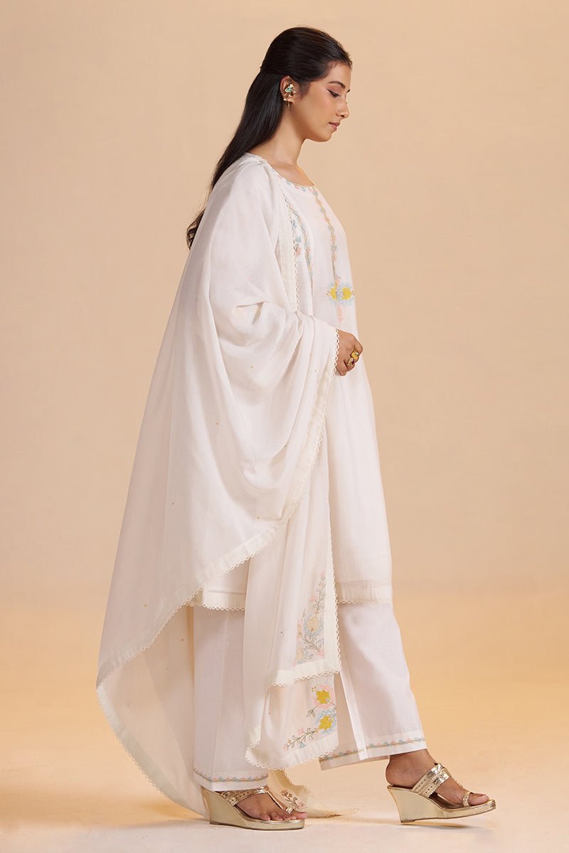 Gardenia Chanderi Festive Kurta Set