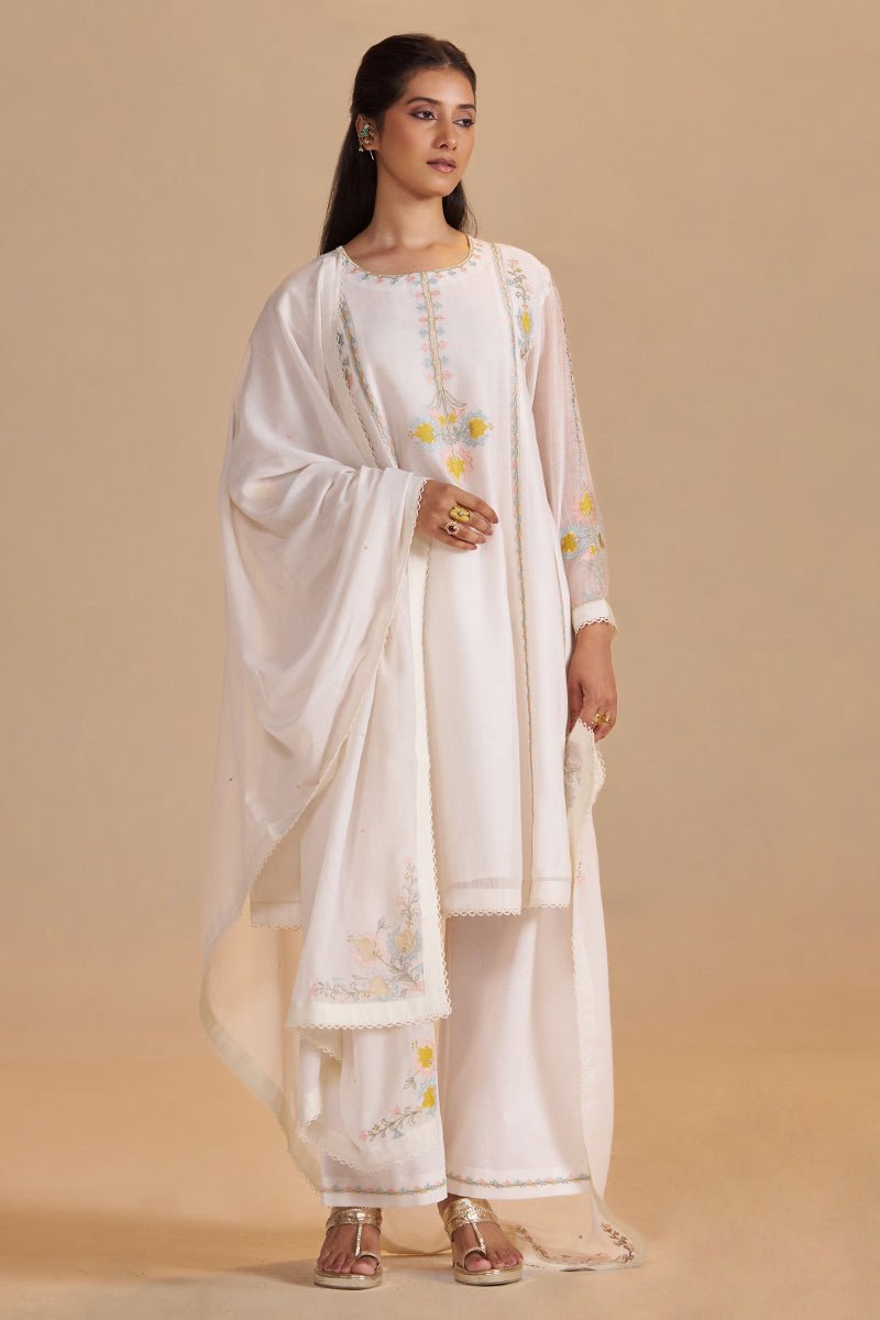 Gardenia Chanderi Festive Kurta Set