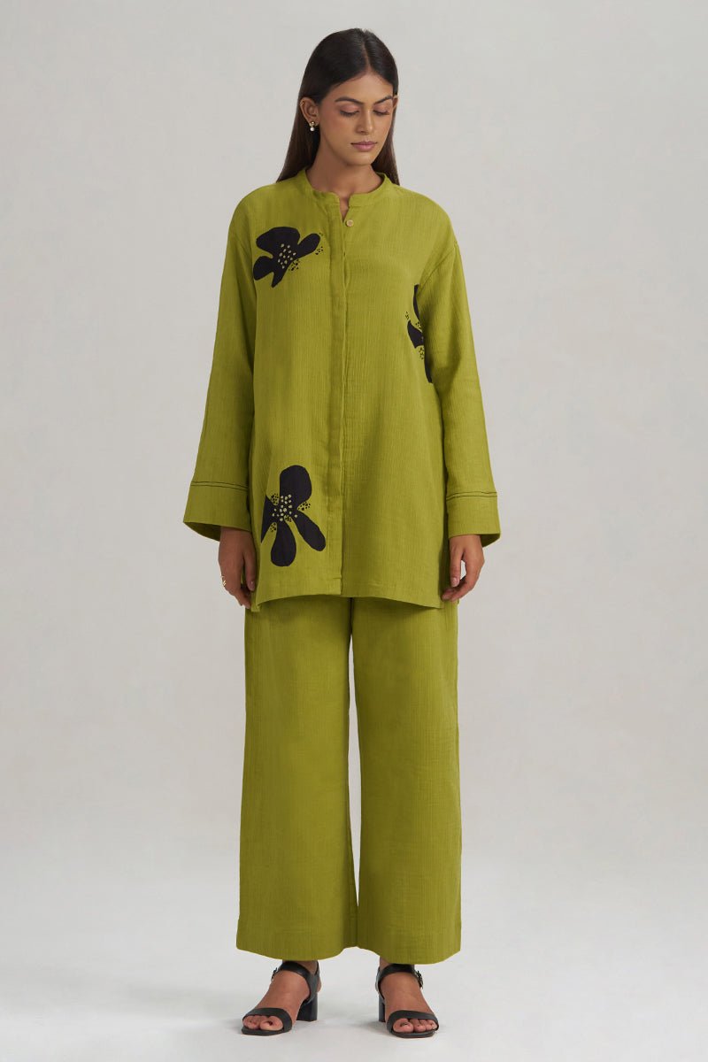Lime Green Botanical Co-ord Set