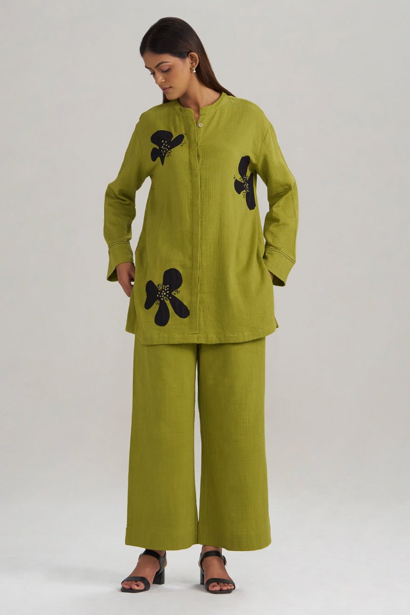 Lime Green Botanical Co-ord Set