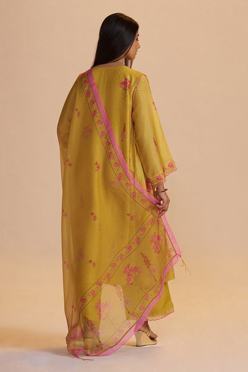 Haldi Yellow Silk Festive Kurta Set