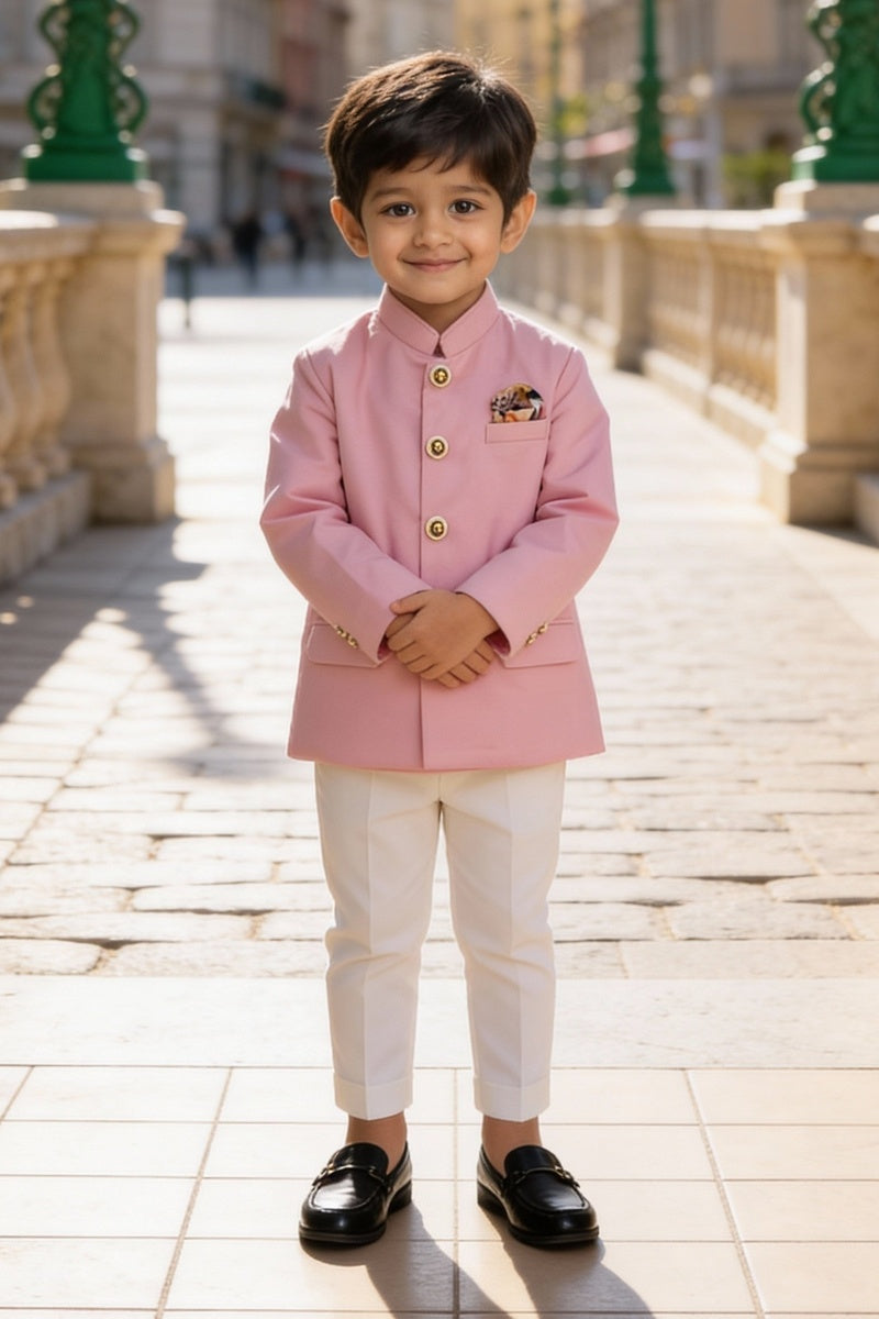 Pink Bandgala with Pant
