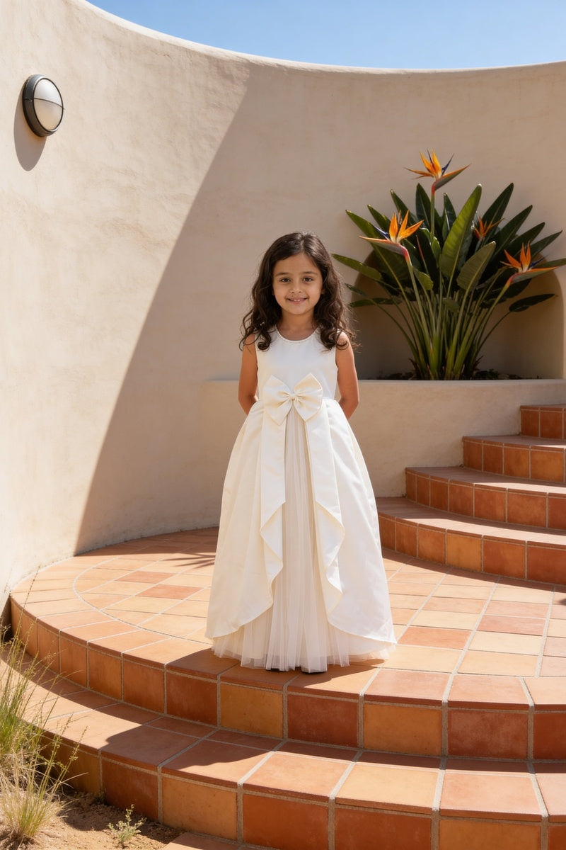 Off white Satin Gown