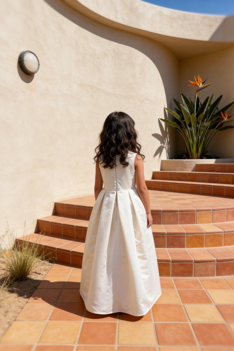 Off white Satin Gown
