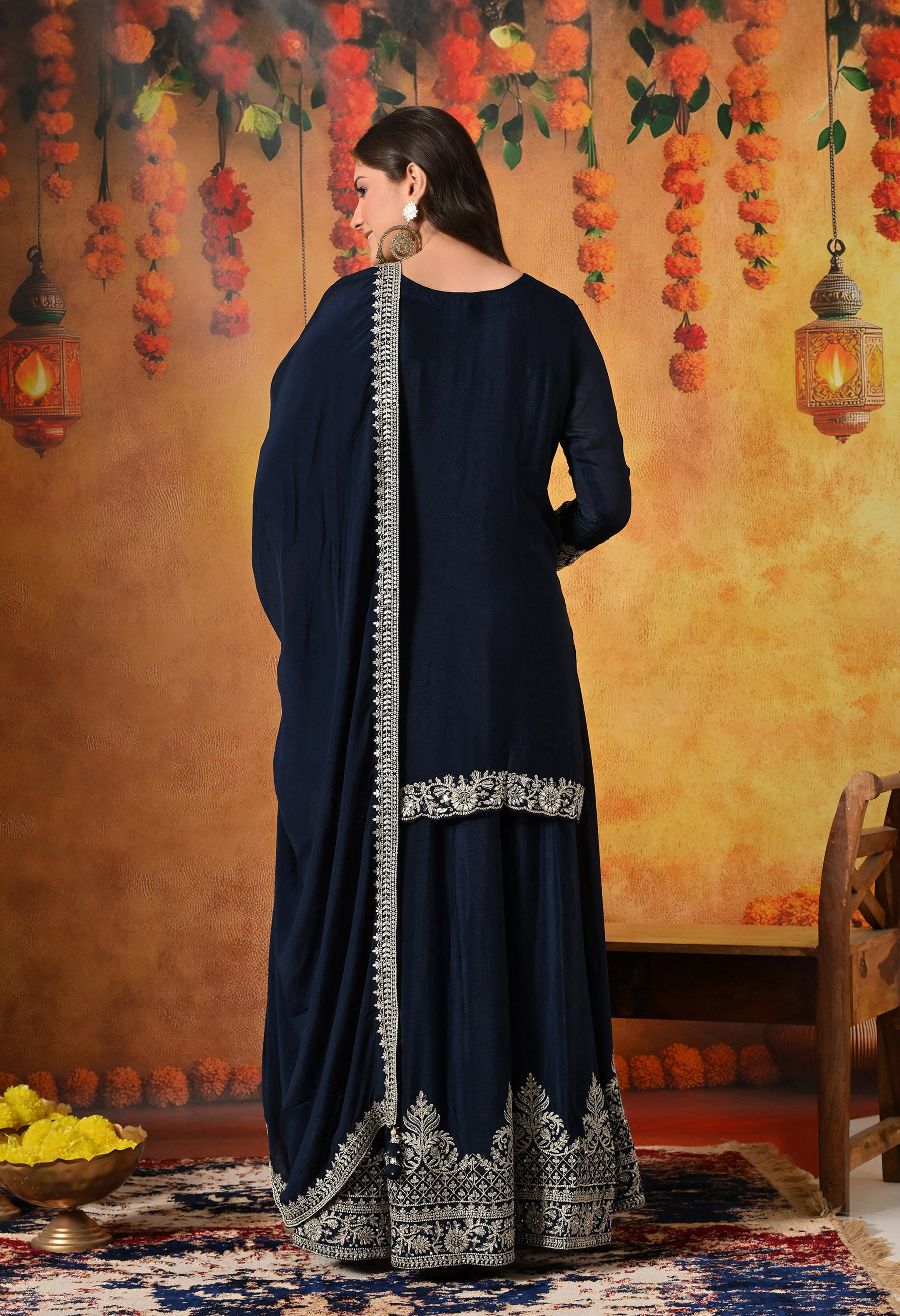 Blue Lehenga Set