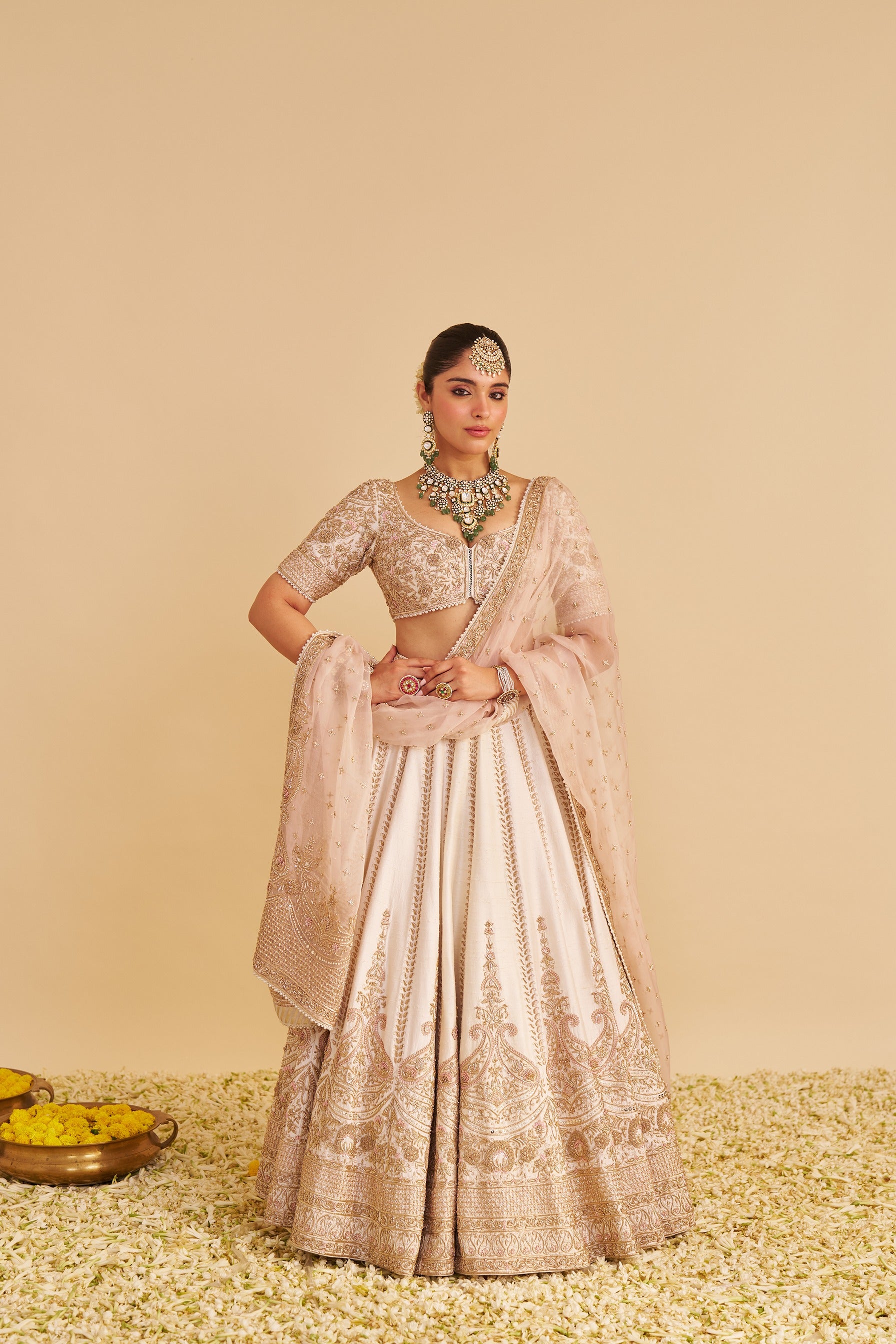 Farah Dabka Zardozi Lehenga Set