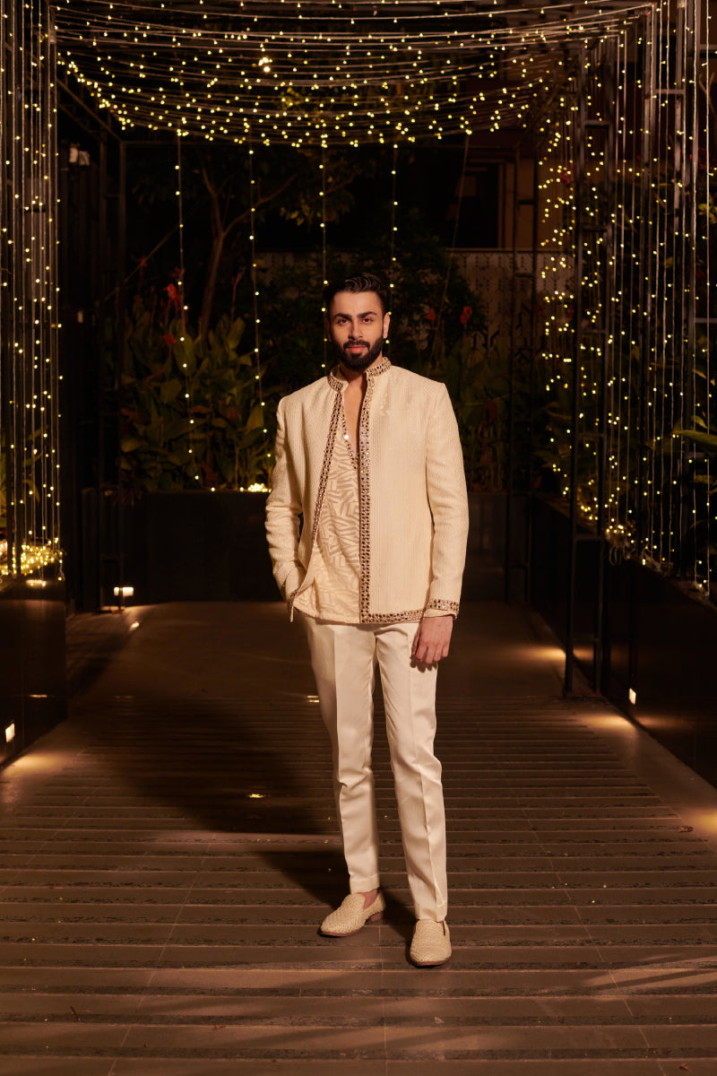 Ivory Impression Jacket set